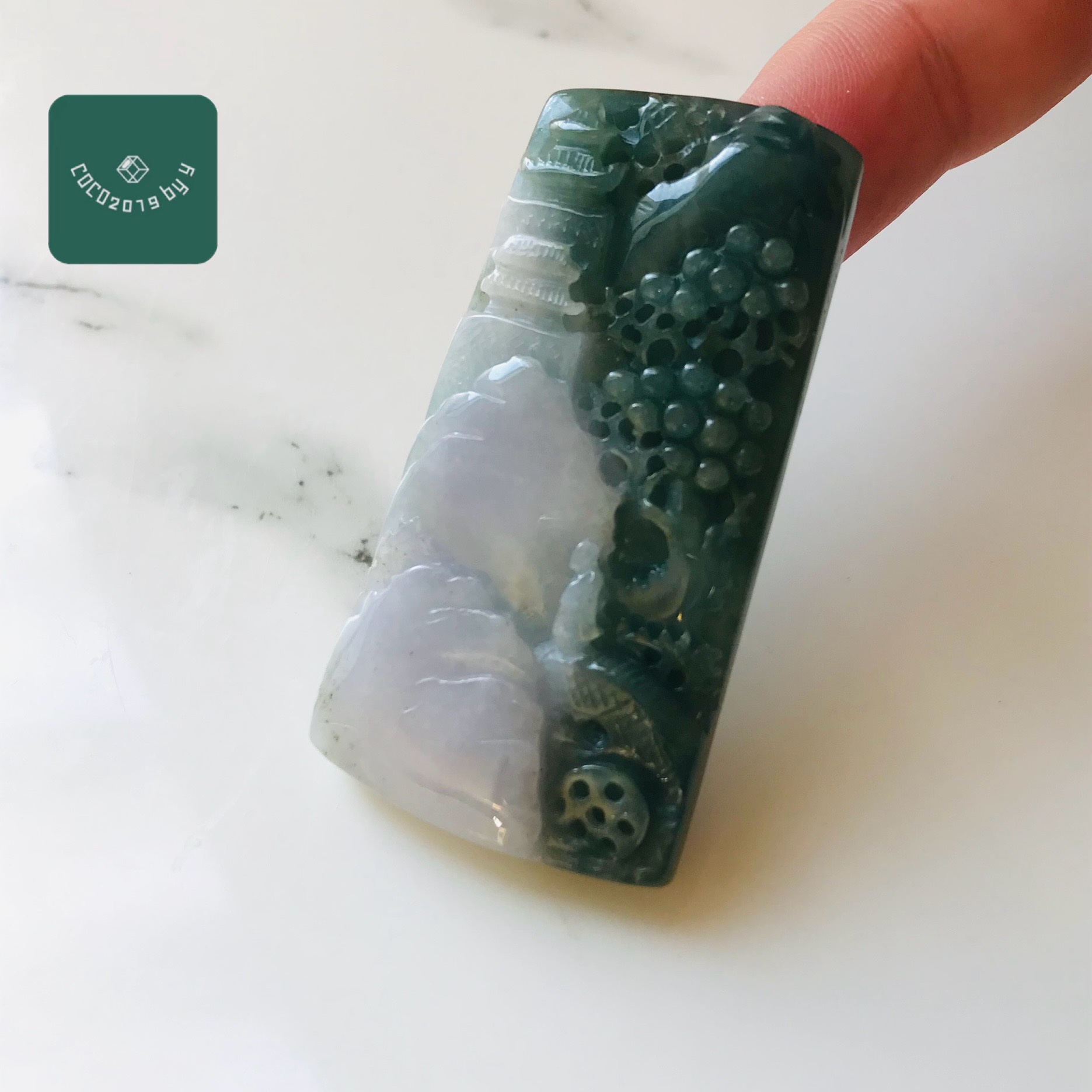 ビルマ産 翡翆 翡翆 jade    高品質 シャンデリヤとっ始め 首飾り 刻みつける 一点もの 滅多にない 天然石  翡翆 ひすい 力強さ石ころ hisui 本翡翆 翡翆専門職店 付属品 風景