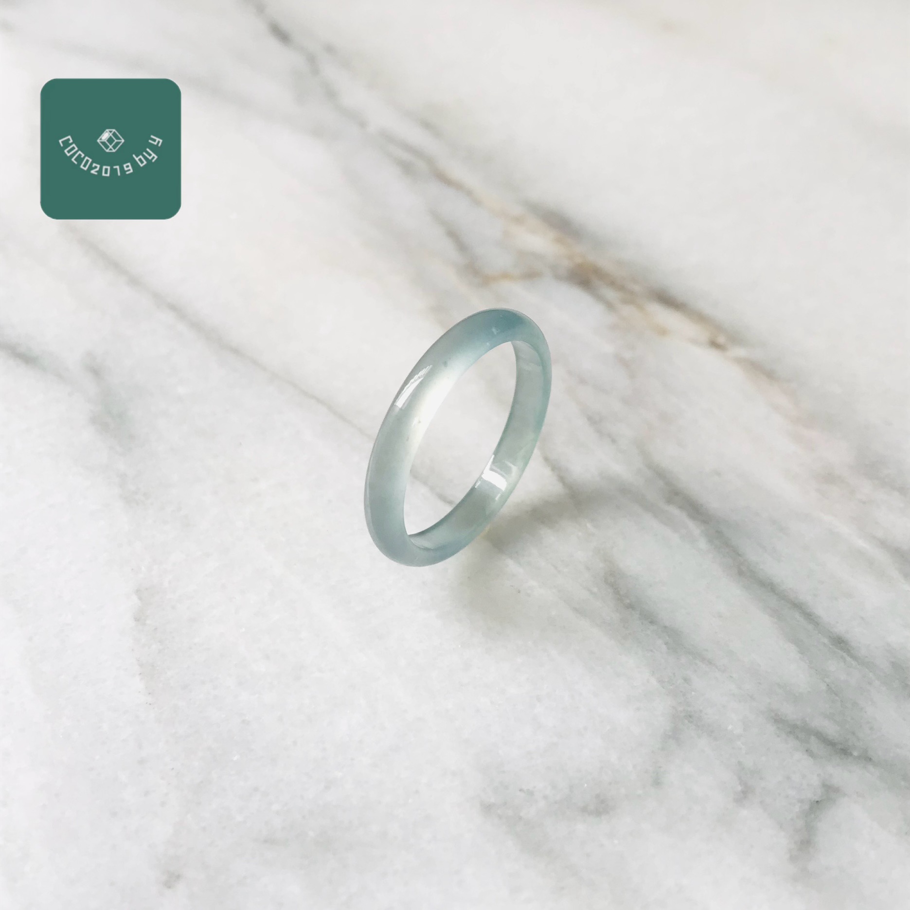 輪っか グアテマラ共和国産 翡翆 翡翆 jade  くりぬき輪っか 19号 指環 天然石 翡翆 ひすい 力強さ石ころ hisui 本翡翆 翡翆専門職店 付属品  宝飾品戒圈 成年者可愛らしい 青