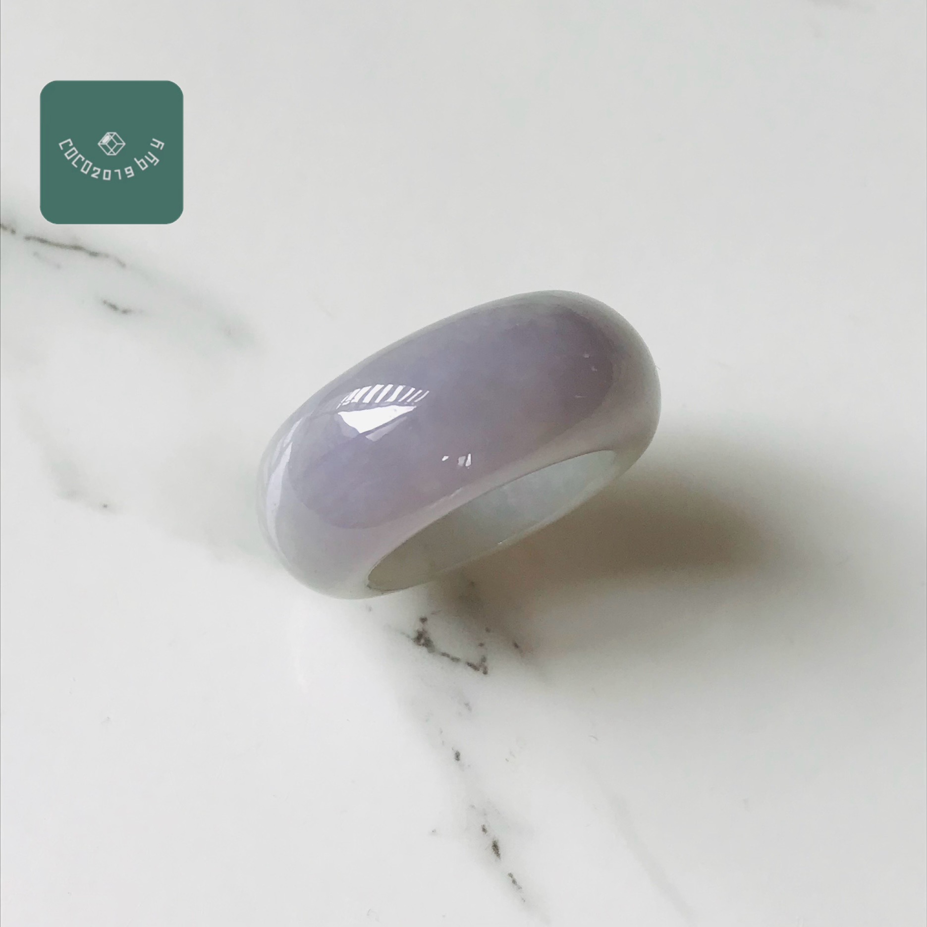 輪っか ビルマ産 翡翆 翡翆 jade  くりぬき輪っか 22号 指環 天然石 翡翆 ひすい 力強さ石ころ hisui 本翡翆 翡翆専門職店 付属品  宝飾品戒圈 成年者可愛らしい 紫