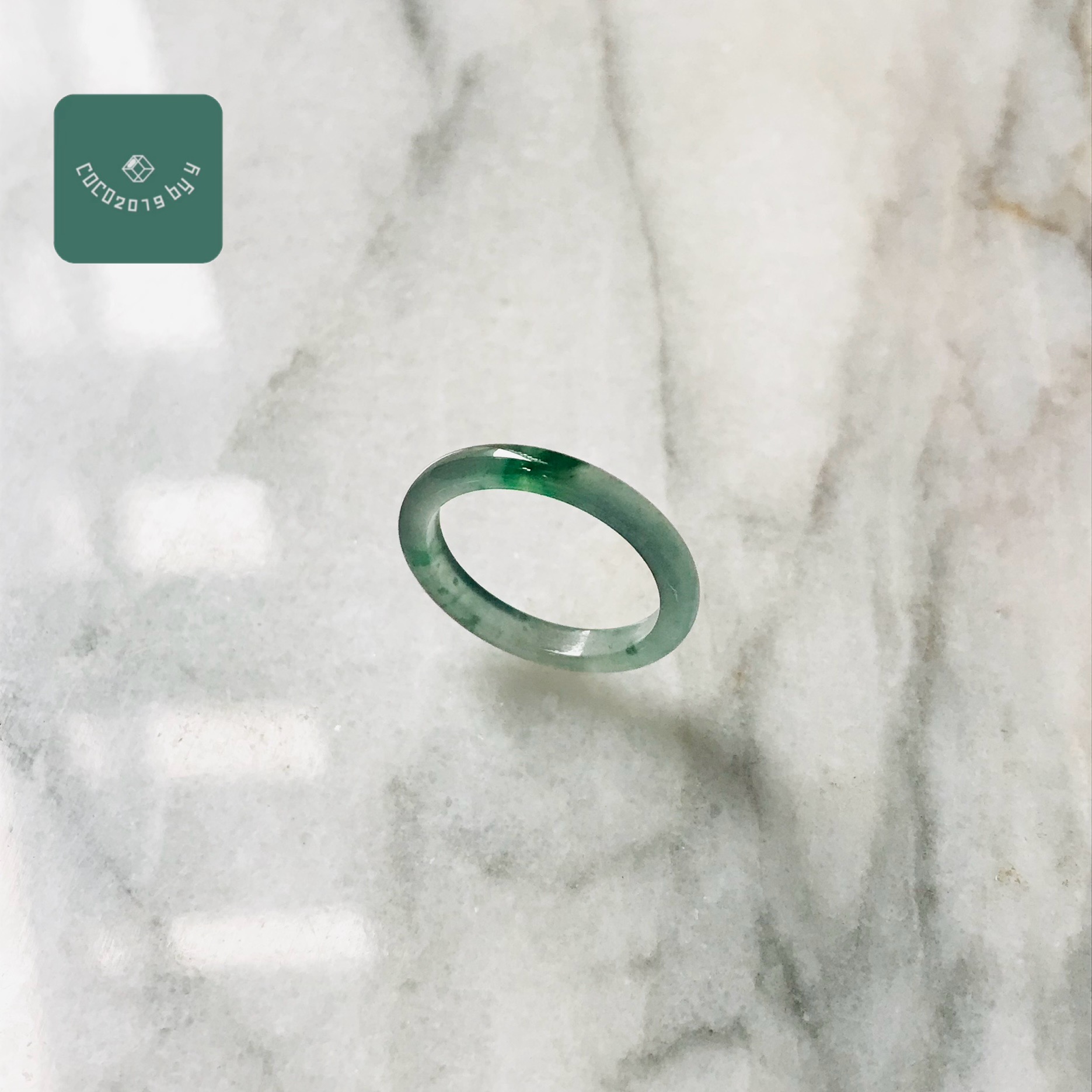 輪っか グアテマラ共和国産 翡翆 翡翆 jade  くりぬき輪っか 7号 指環 天然石 翡翆 ひすい 力強さ石ころ hisui 本翡翆 翡翆専門職店 付属品  宝飾品戒圈 成年者可愛らしい 緑