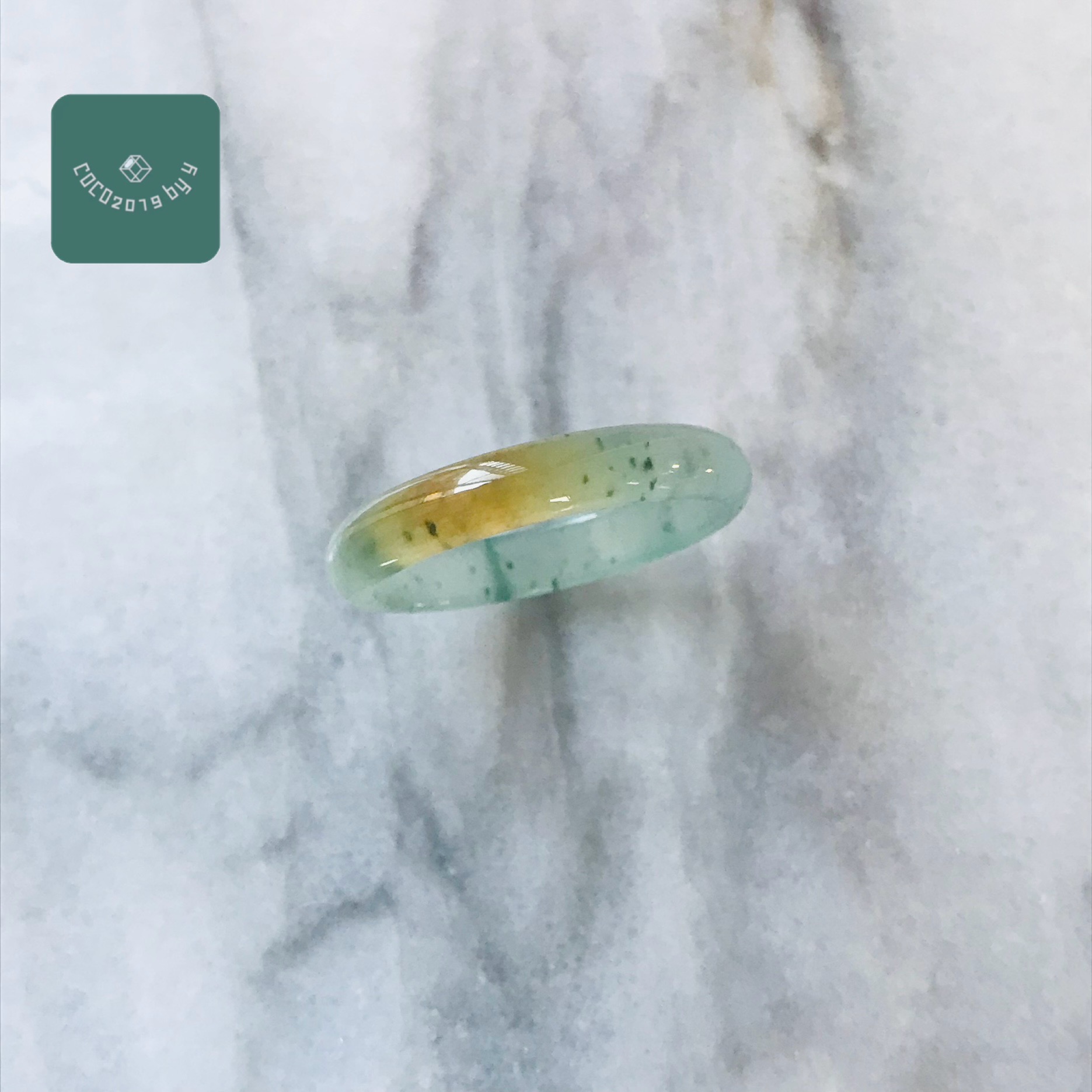 輪っか グアテマラ共和国産 翡翆 翡翆 jade  くりぬき輪っか 18号 指環 天然石 翡翆 ひすい 力強さ石ころ hisui 本翡翆 翡翆専門職店 付属品  宝飾品戒圈 成年者可愛らしい 緑 黄