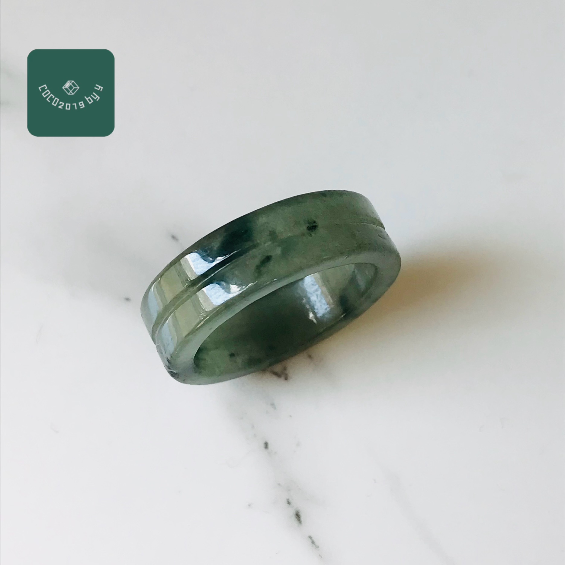 輪っか ビルマ産 翡翆 翡翆 jade  くりぬき輪っか 19号 指環 天然石 翡翆 ひすい 力強さ石ころ hisui 本翡翆 翡翆専門職店 付属品  宝飾品戒圈 成年者可愛らしい 緑