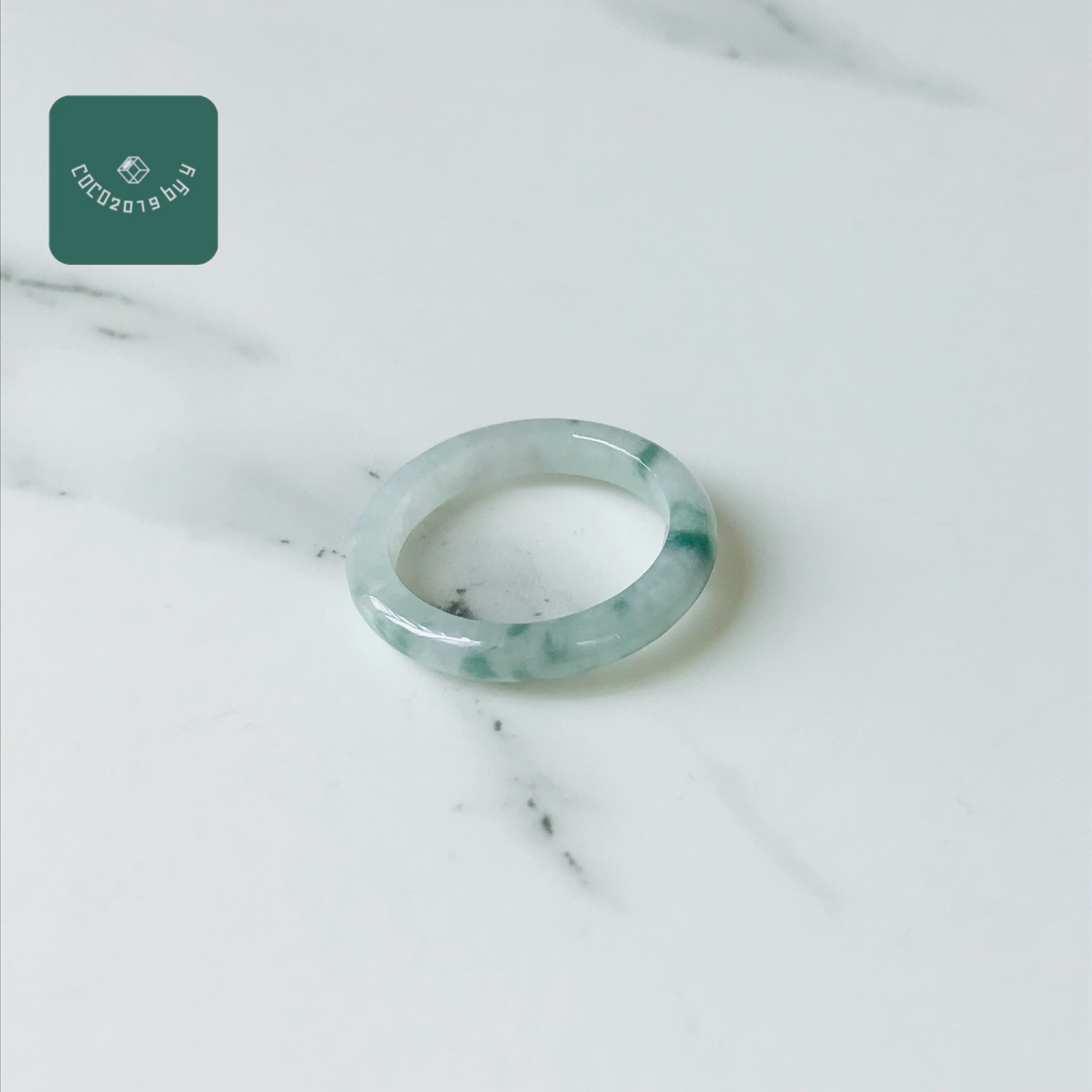 輪っか ビルマ産 翡翆 翡翆 jade  くりぬき輪っか 13号 指環 指環 天然石 翡翆 ひすい 力強さ石ころ hisui 本翡翆 翡翆専門職店 付属品  宝飾品戒圈 成年者可愛らしい ?花