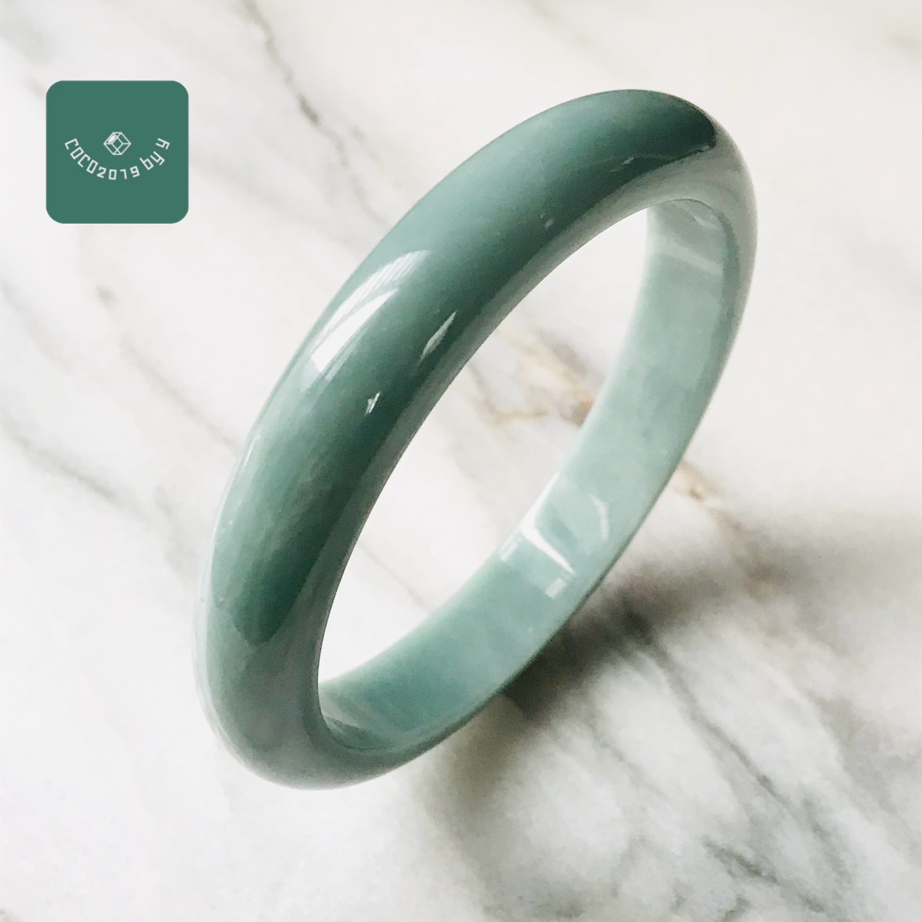 グアテマラ共和国産 翡翆 翡翆 jade バングル 腕輪 59.6粍 翡翆 ひすい 力強さ石ころ hisui 本翡翆 翡翆専門職店 付属品 宝飾品 手? 青 緑