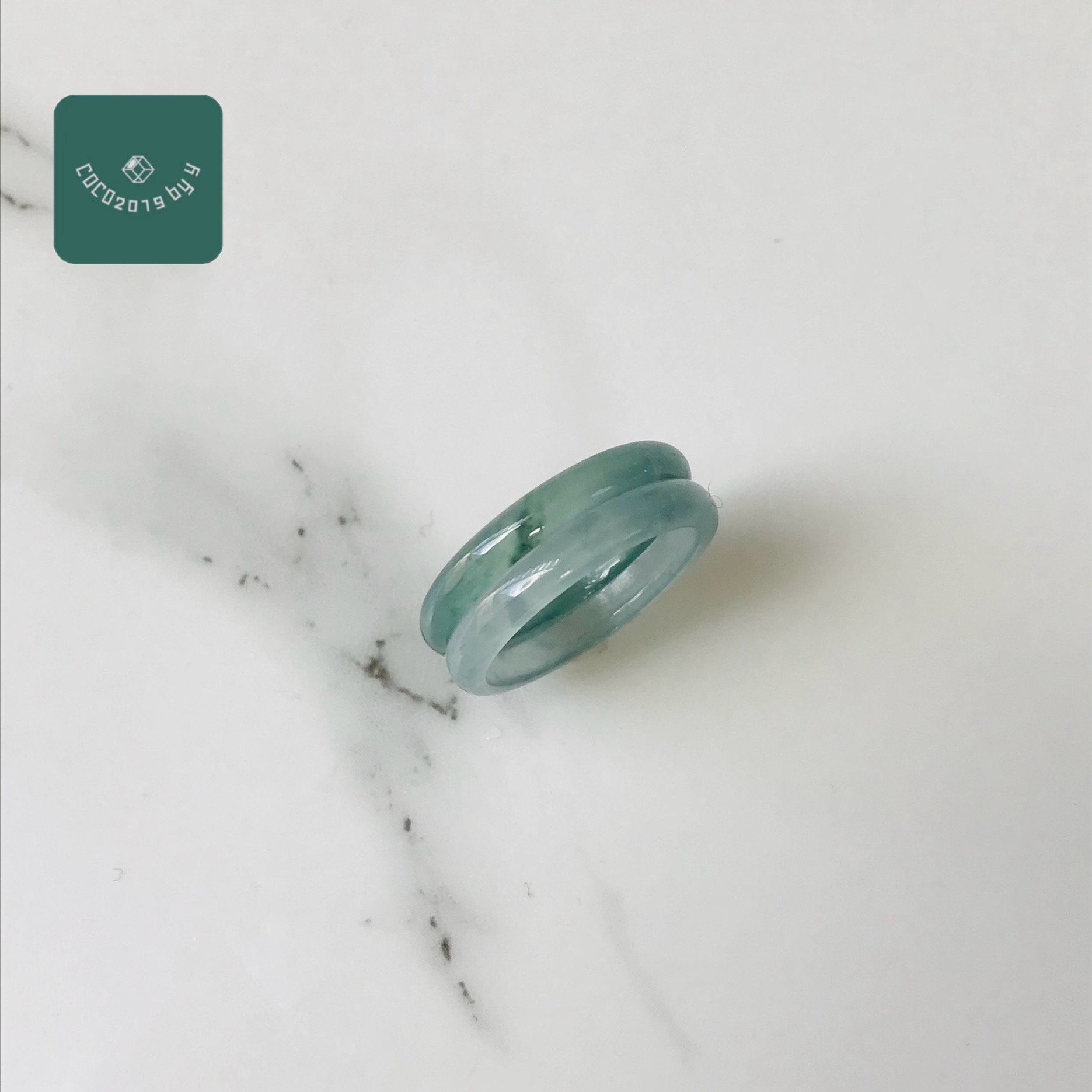 輪っか グアテマラ共和国産 翡翆 翡翆 jade  くりぬき輪っか 7号 指環 天然石 翡翆 ひすい 力強さ石ころ hisui 本翡翆 翡翆専門職店 付属品  宝飾品戒圈 成年者可愛らしい 緑 青