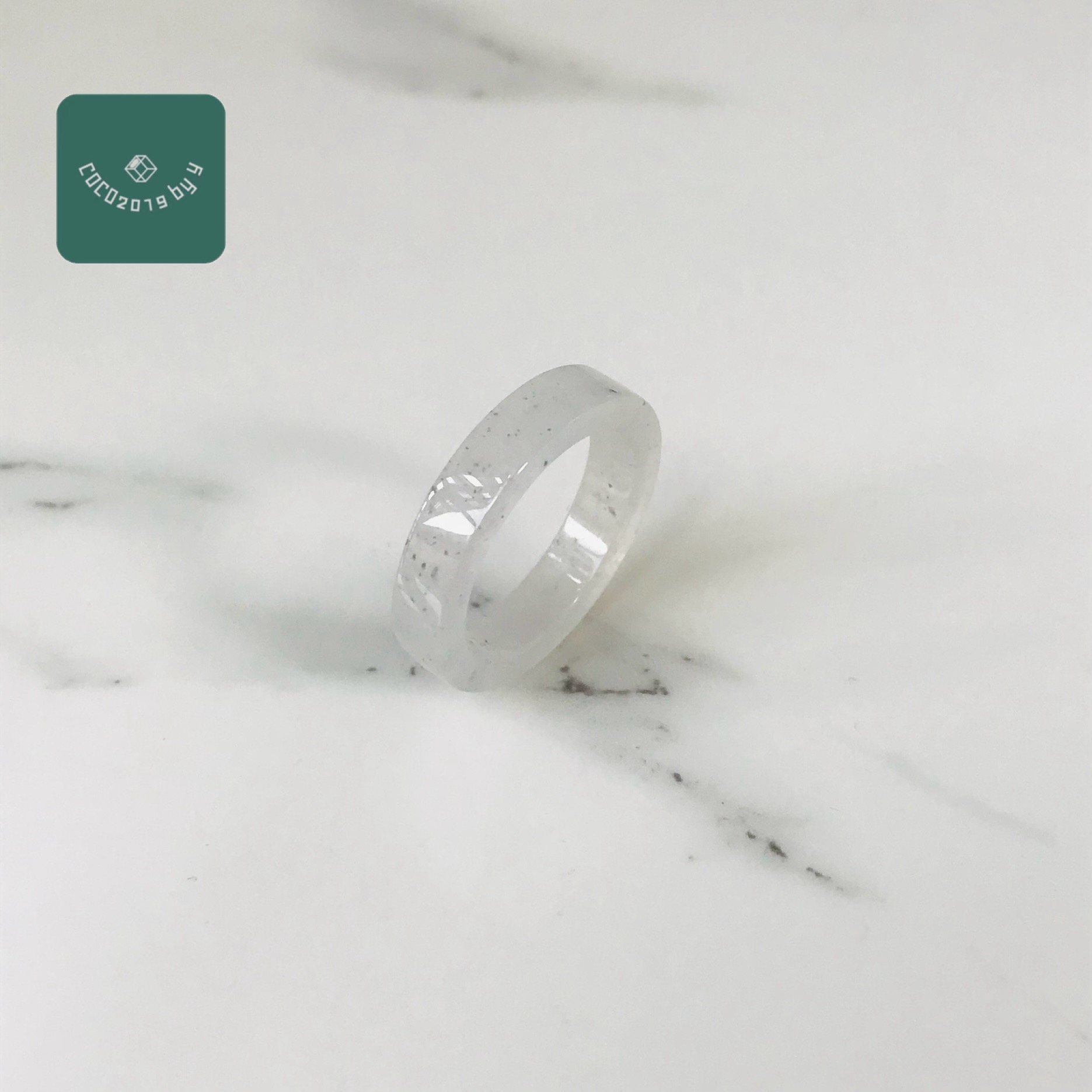 輪っか ビルマ産 翡翆 翡翆 jade  くりぬき輪っか 9号 指環 指環 天然石 翡翆 ひすい 力強さ石ころ hisui 本翡翆 翡翆専門職店 付属品  宝飾品戒圈 成年者可愛らしい 黒