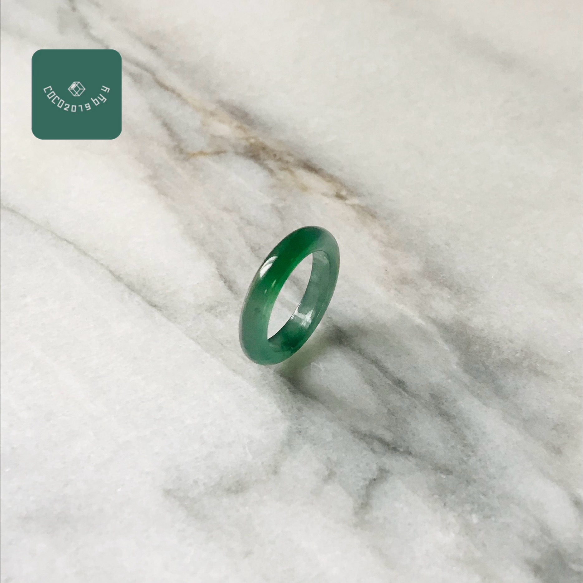 輪っか グアテマラ共和国産 翡翆 翡翆 jade  くりぬき輪っか 4号 指環 天然石 翡翆 ひすい 力強さ石ころ hisui 本翡翆 翡翆専門職店 付属品  宝飾品戒圈 成年者可愛らしい 緑