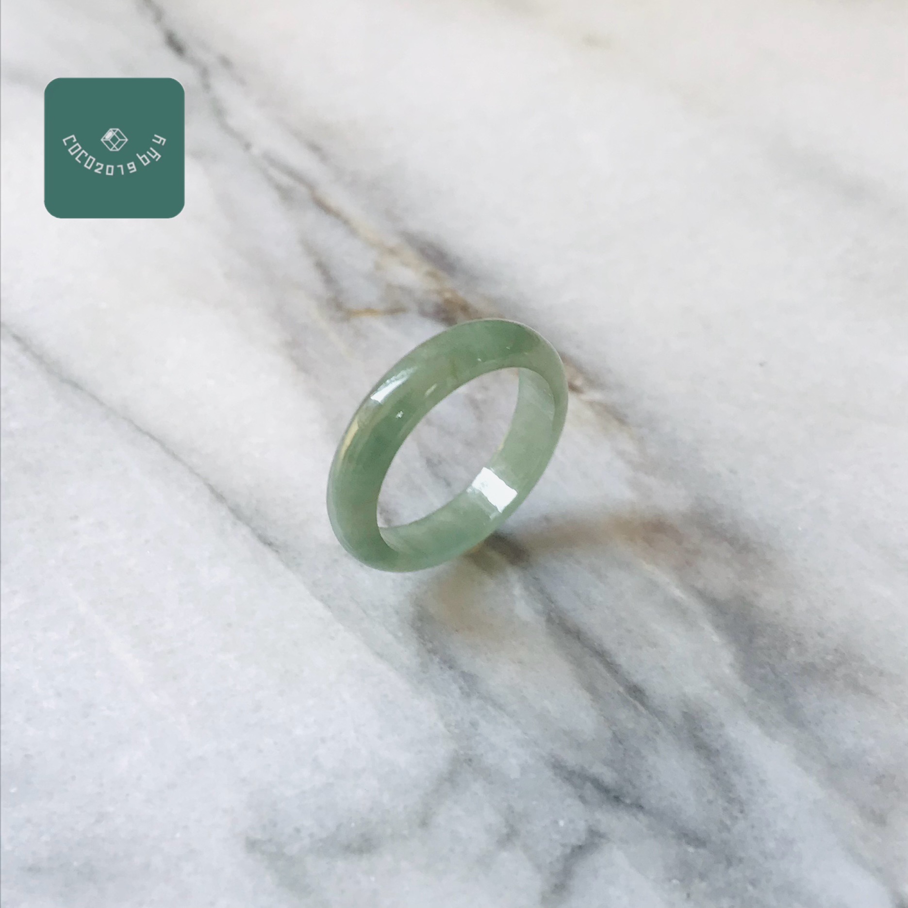 輪っか ビルマ産 翡翆 翡翆 jade  くりぬき輪っか 19号 指環 指環 天然石 翡翆 ひすい 力強さ石ころ hisui 本翡翆 翡翆専門職店 付属品  宝飾品戒圈 成年者可愛らしい 緑