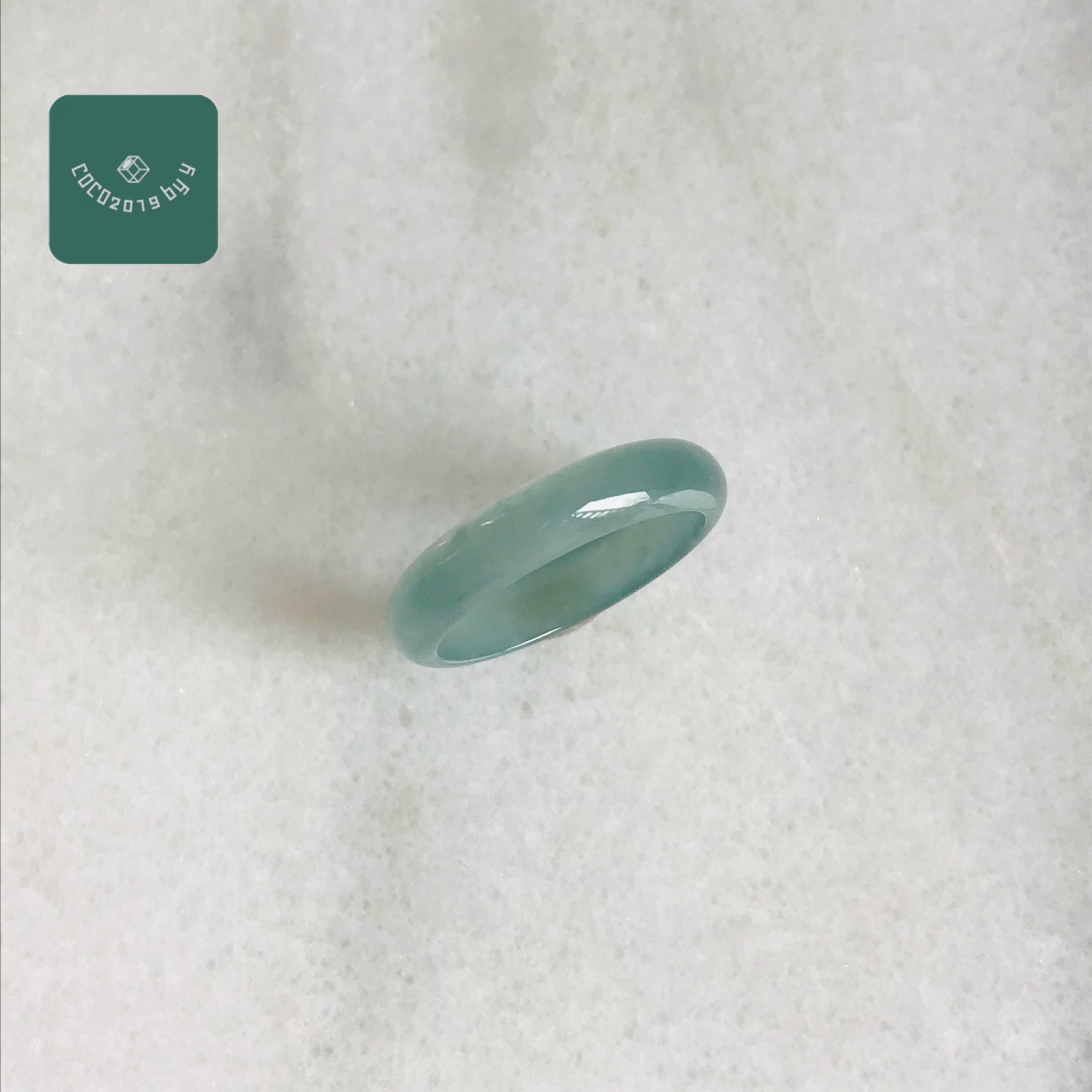 輪っか グアテマラ共和国産 翡翆 翡翆 jade  くりぬき輪っか 13.5号 指環 天然石 翡翆 ひすい 力強さ石ころ hisui 本翡翆 翡翆専門職店 付属品  宝飾品戒圈 成年者可愛らしい 青緑