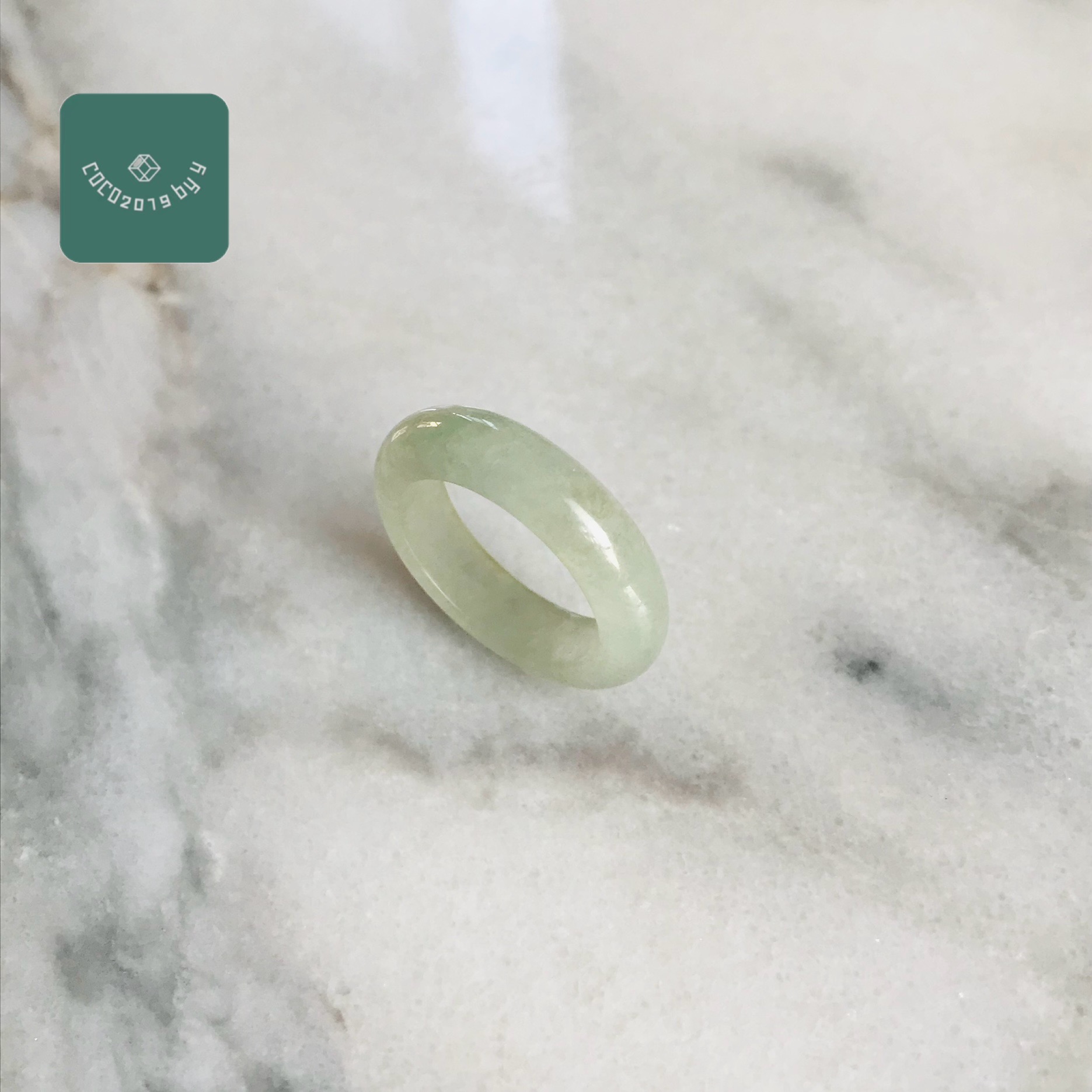 輪っか ビルマ産 翡翆 翡翆 jade  くりぬき輪っか 16号 指環 指環 天然石 翡翆 ひすい 力強さ石ころ hisui 本翡翆 翡翆専門職店 付属品  宝飾品戒圈 成年者可愛らしい 緑