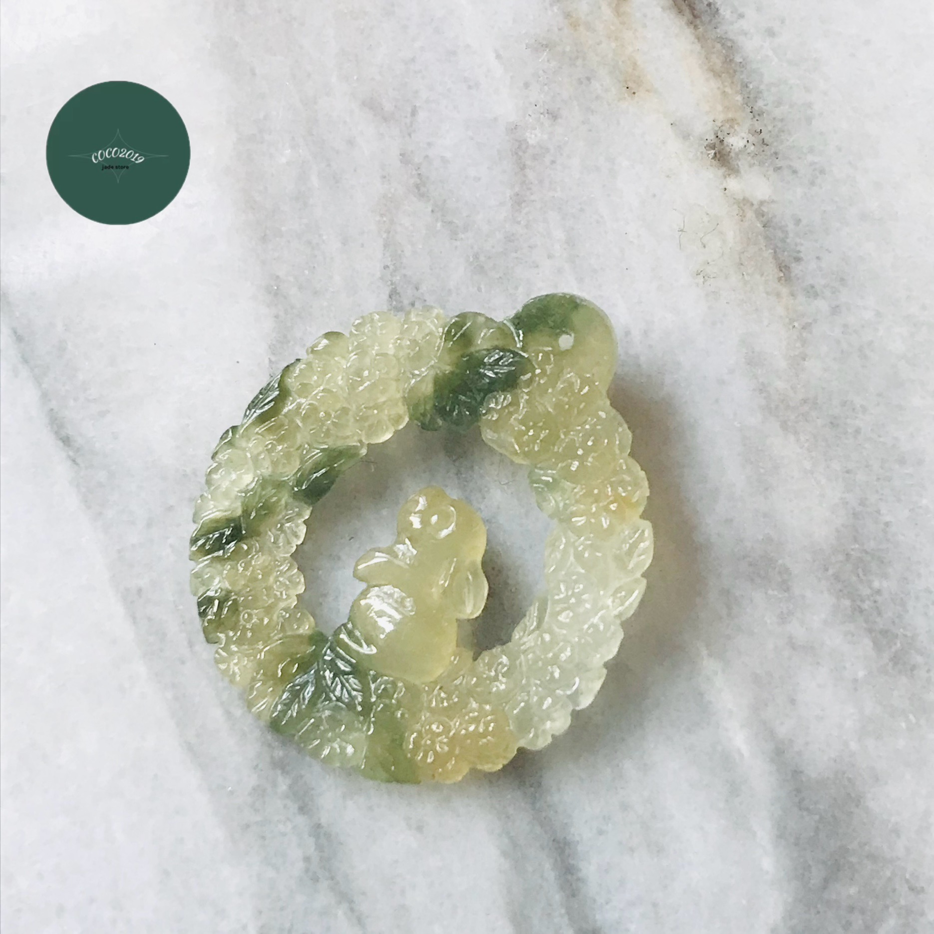 ビルマ産 翡翆 翡翆 jade  翡翆 ひすい 力強さ石ころ hisui 本翡翆 翡翆専門職店  シャンデリヤとっ始め 首飾り うさぎ 成年者可愛らしい カービング
