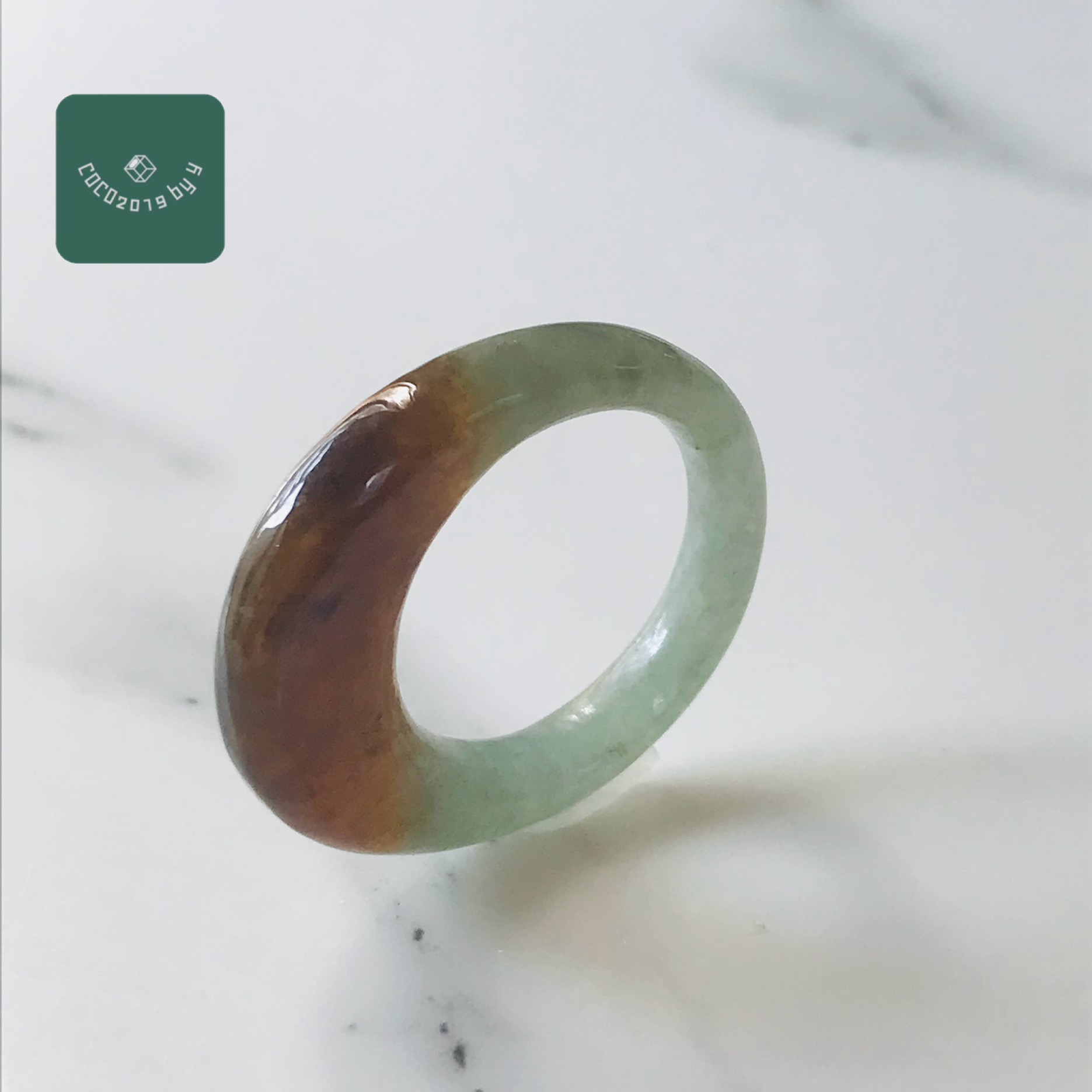 輪っか ビルマ産 翡翆 翡翆 jade  くりぬき輪っか 13.5号 指環 指環 天然石 翡翆 ひすい 力強さ石ころ hisui 本翡翆 翡翆専門職店 付属品  宝飾品戒圈 成年者可愛らしい 黄