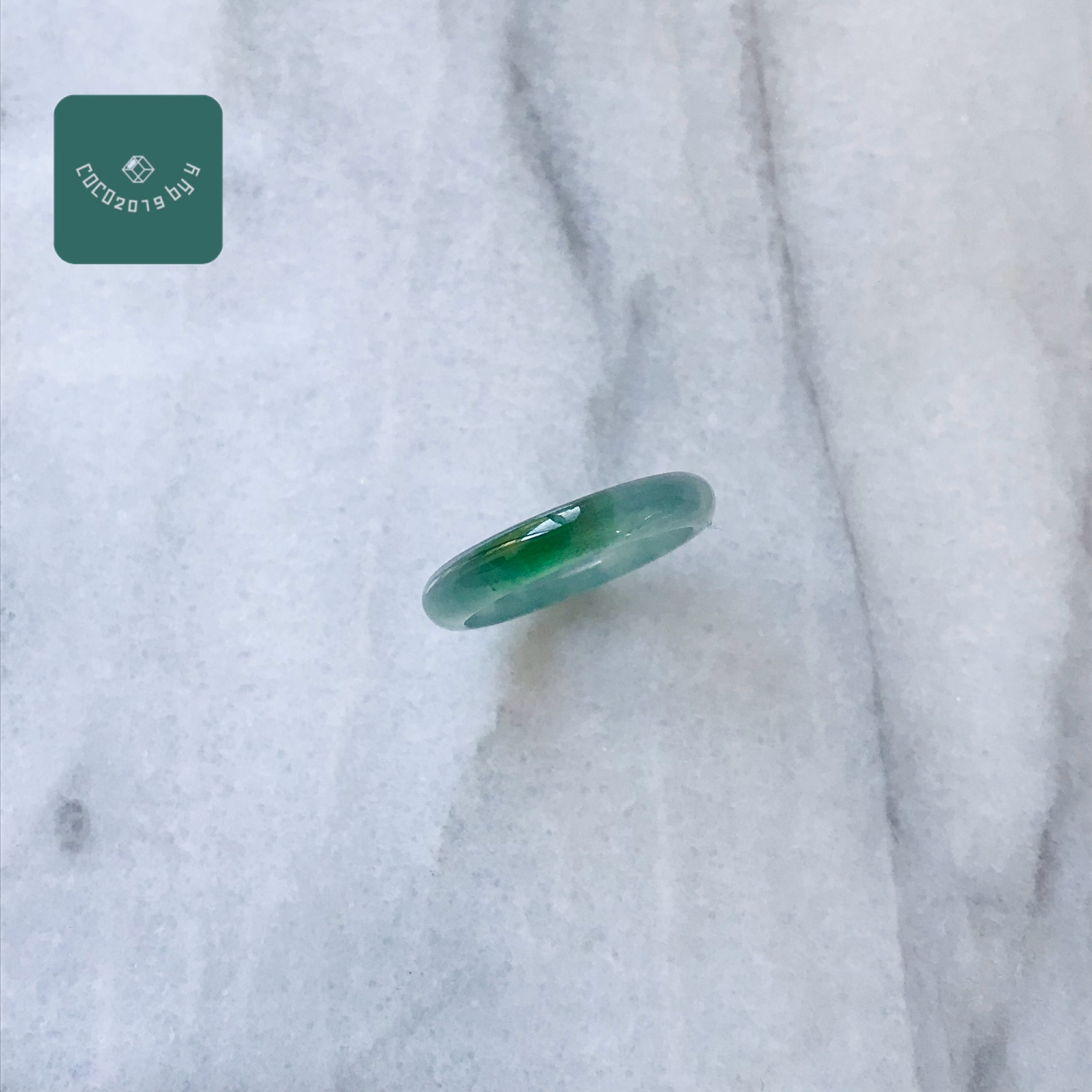 輪っか グアテマラ共和国産 翡翆 翡翆 jade  くりぬき輪っか 10.5号 指環 天然石 翡翆 ひすい 力強さ石ころ hisui 本翡翆 翡翆専門職店 付属品  宝飾品戒圈 成年者可愛らしい 緑