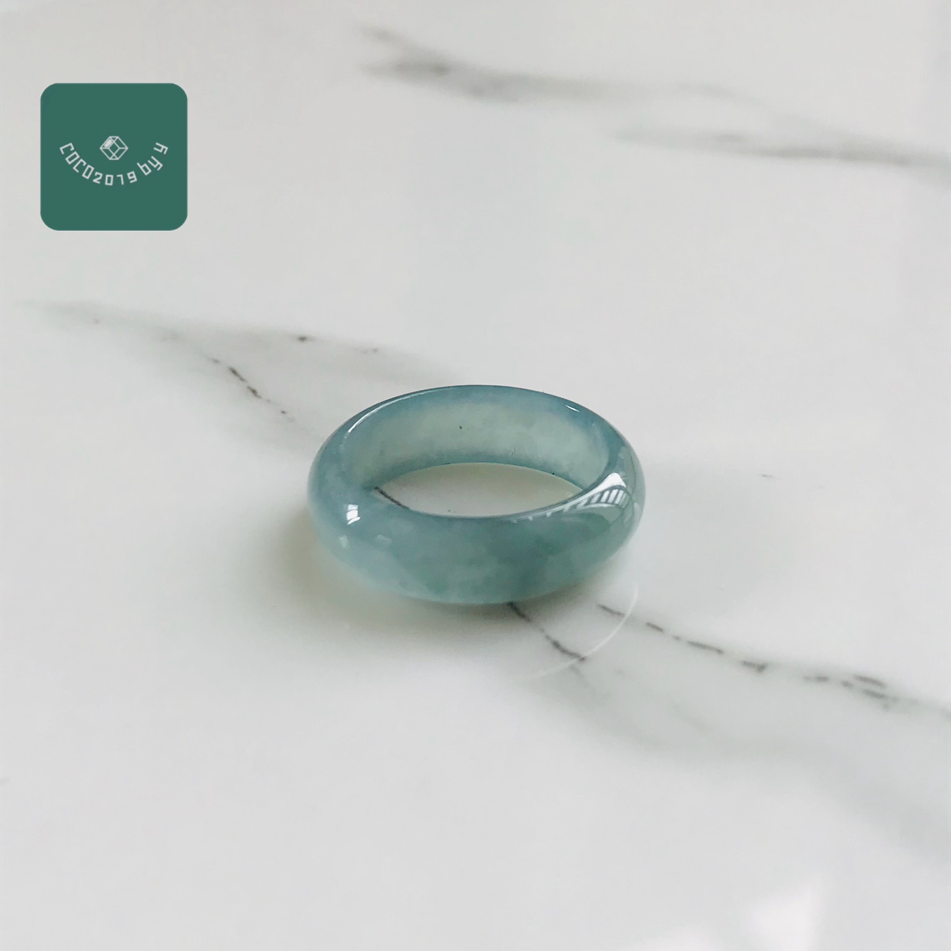 グアテマラ産 翡翠　ヒスイ　jade くりぬき　リング　天然石　一点物　12号　ヒスイ ひすい パワーストーン hisui 本翡翠 翡翠専門店 アクセサリー　大人かわいい　戒圈｜COCO2019 jade store 翡翠専門店
