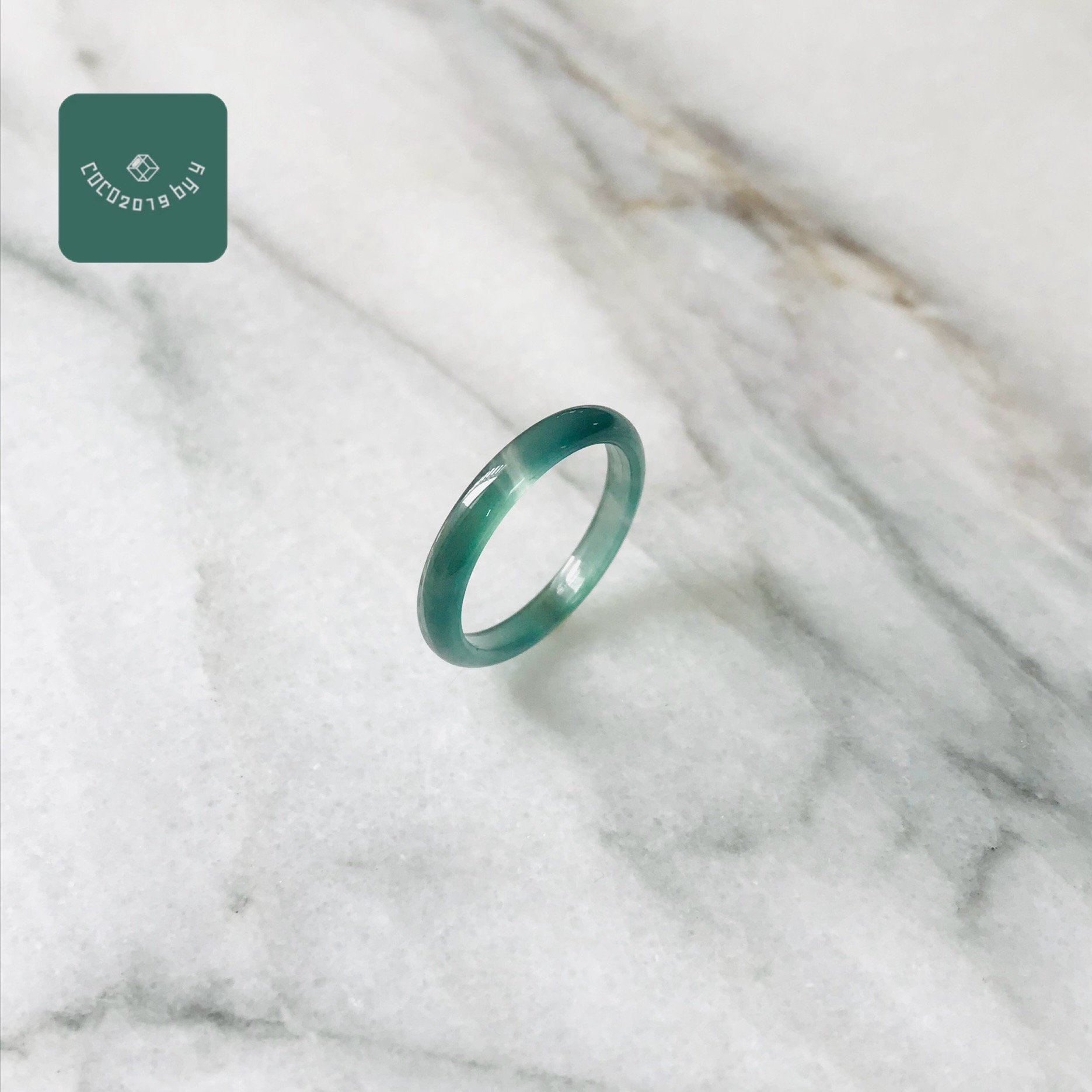 輪っか グアテマラ共和国産 翡翆 翡翆 jade  くりぬき輪っか 指環 天然石 翡翆 ひすい 力強さ石ころ hisui 本翡翆 翡翆専門職店 付属品  宝飾品戒圈 成年者可愛らしい 青緑 緑 10号