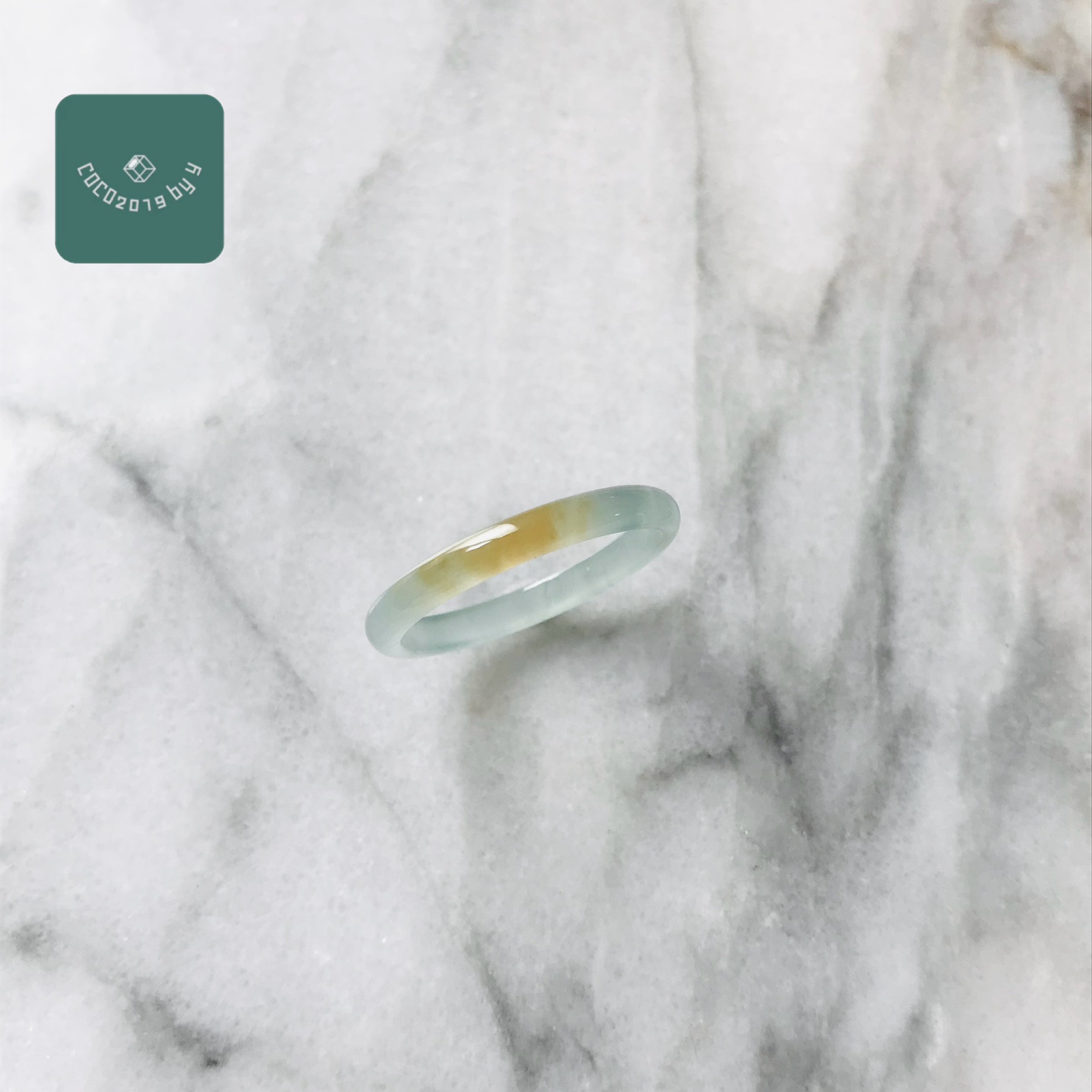 輪っか グアテマラ共和国産 翡翆 翡翆 jade  くりぬき輪っか 指環 天然石 翡翆 ひすい 力強さ石ころ hisui 本翡翆 翡翆専門職店 付属品  宝飾品戒圈 成年者可愛らしい 青緑 緑 黄 19号