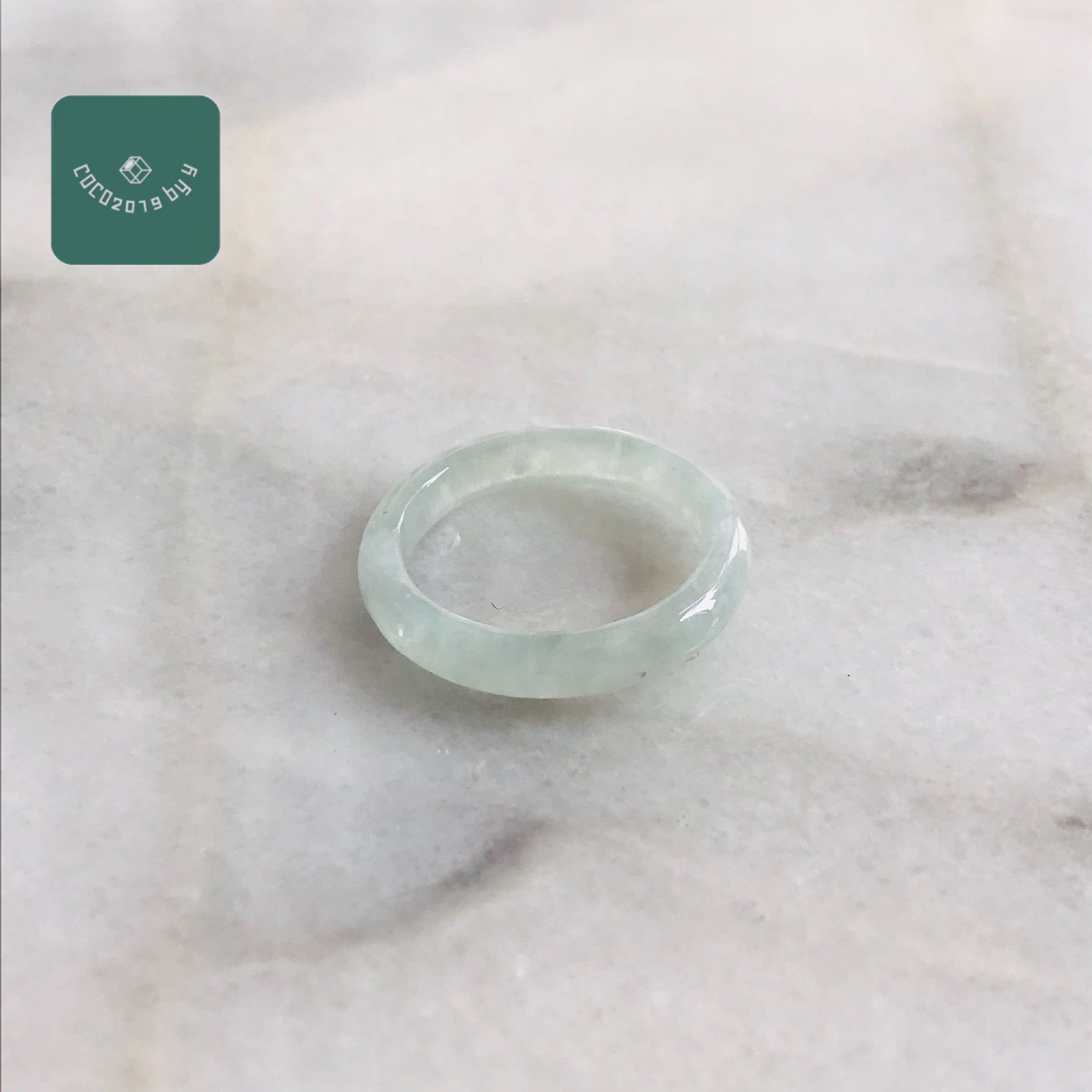ビルマ産 翡翆 翡翆 jade  くりぬき 輪っか 指環 天然石 一点物 14.5号 翡翆 ひすい 力強さ石ころ hisui 本翡翆 成年者可愛らしい 戒圈 緑