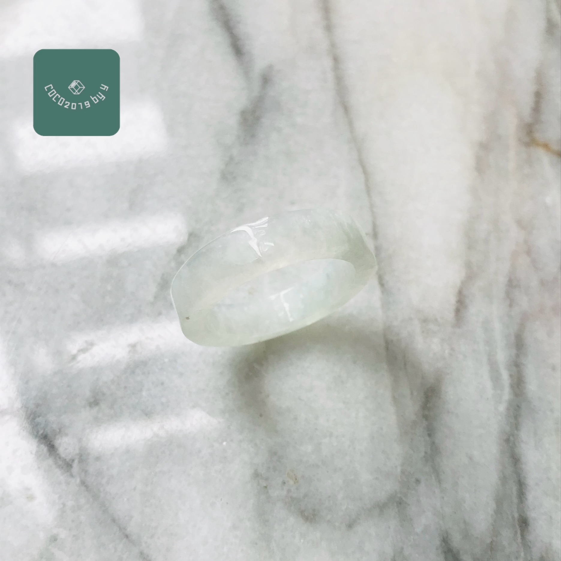 ビルマ産 翡翆 翡翆 jade  くりぬき 輪っか 指環 天然石 一点物 19号 翡翆 ひすい 力強さ石ころ hisui 本翡翆 成年者可愛らしい 戒圈 白