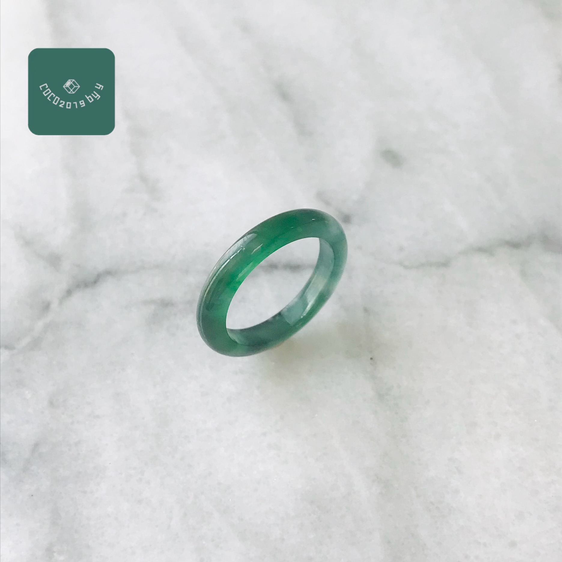 輪っか グアテマラ共和国産 翡翆 翡翆 jade  くりぬき輪っか 指環 天然石 翡翆 ひすい 力強さ石ころ hisui 本翡翆 翡翆専門職店 付属品  宝飾品戒圈 成年者可愛らしい 青緑 緑 4号