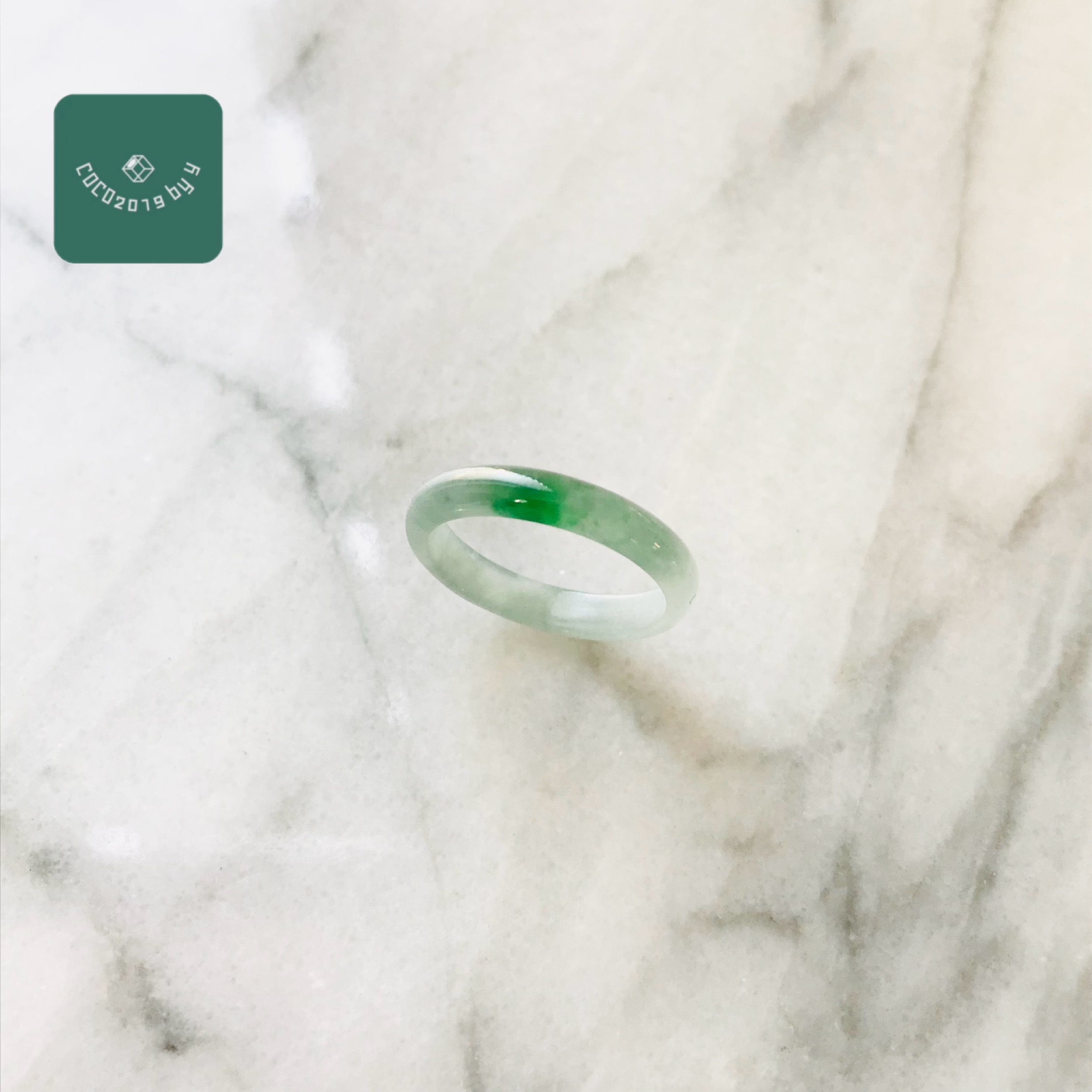 輪っか グアテマラ共和国産 翡翆 翡翆 jade  くりぬき輪っか 指環 天然石 翡翆 ひすい 力強さ石ころ hisui 本翡翆 翡翆専門職店 付属品  宝飾品戒圈 成年者可愛らしい 青緑 緑 13号