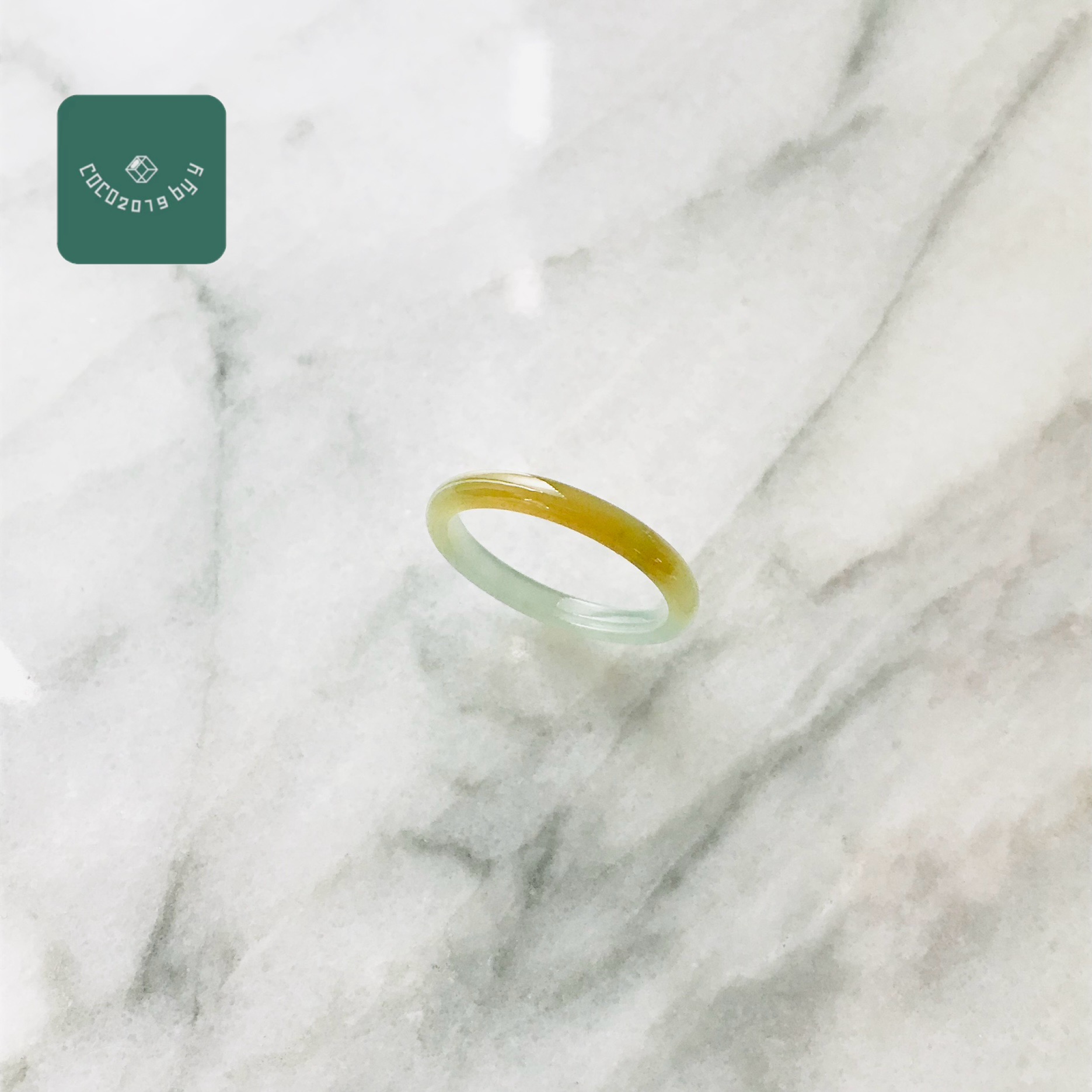 輪っか グアテマラ共和国産 翡翆 翡翆 jade  くりぬき輪っか 指環 天然石 翡翆 ひすい 力強さ石ころ hisui 本翡翆 翡翆専門職店 付属品  宝飾品戒圈 成年者可愛らしい 黄 緑 16号