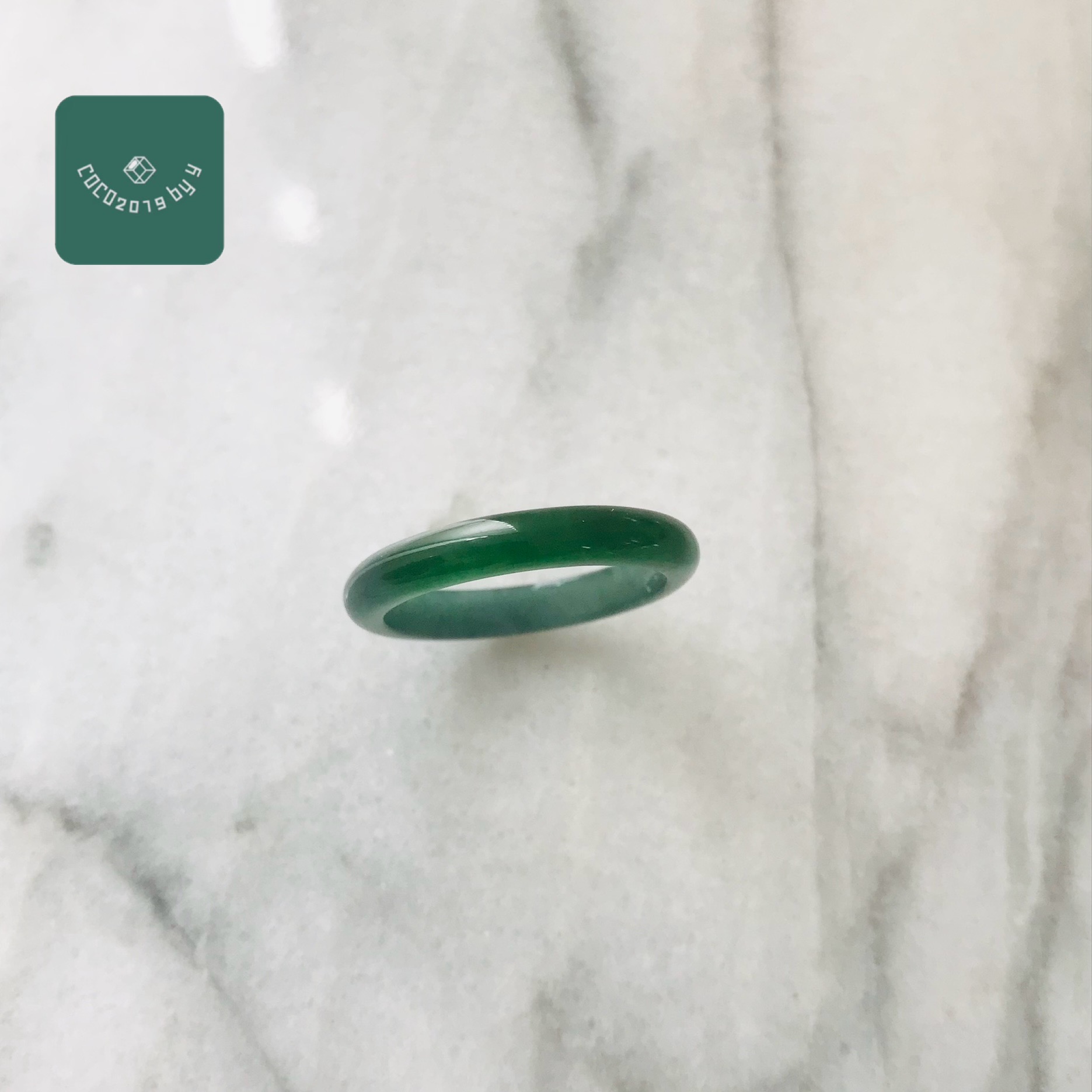 輪っか グアテマラ共和国産 翡翆 翡翆 jade  くりぬき輪っか 指環 天然石 翡翆 ひすい 力強さ石ころ hisui 本翡翆 翡翆専門職店 付属品  宝飾品戒圈 成年者可愛らしい 青緑 緑 16号