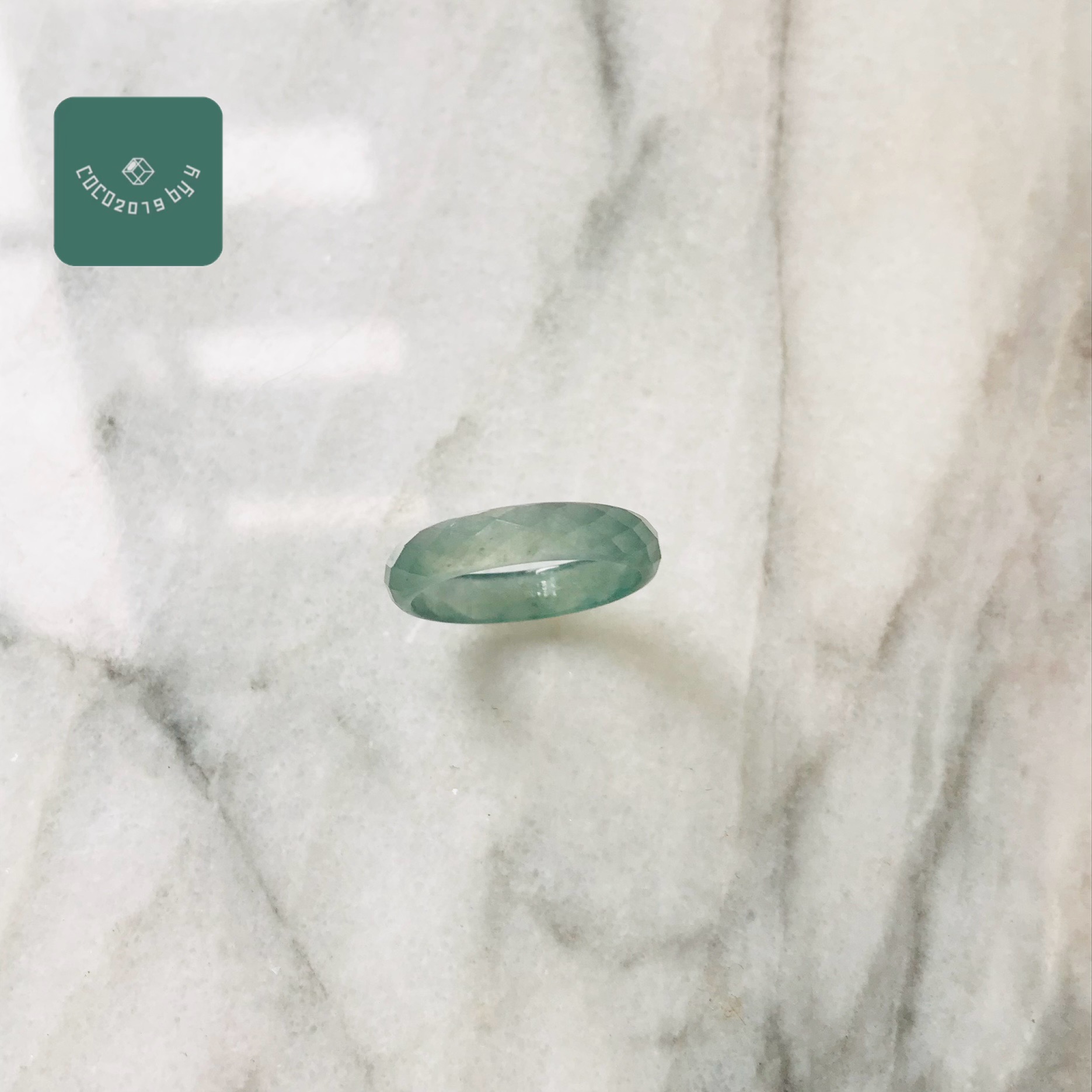 輪っか グアテマラ共和国産 翡翆 翡翆 jade  くりぬき輪っか 指環 天然石 翡翆 ひすい 力強さ石ころ hisui 本翡翆 翡翆専門職店 付属品  宝飾品戒圈 成年者可愛らしい 青緑 緑 13号 ファ仕掛ける