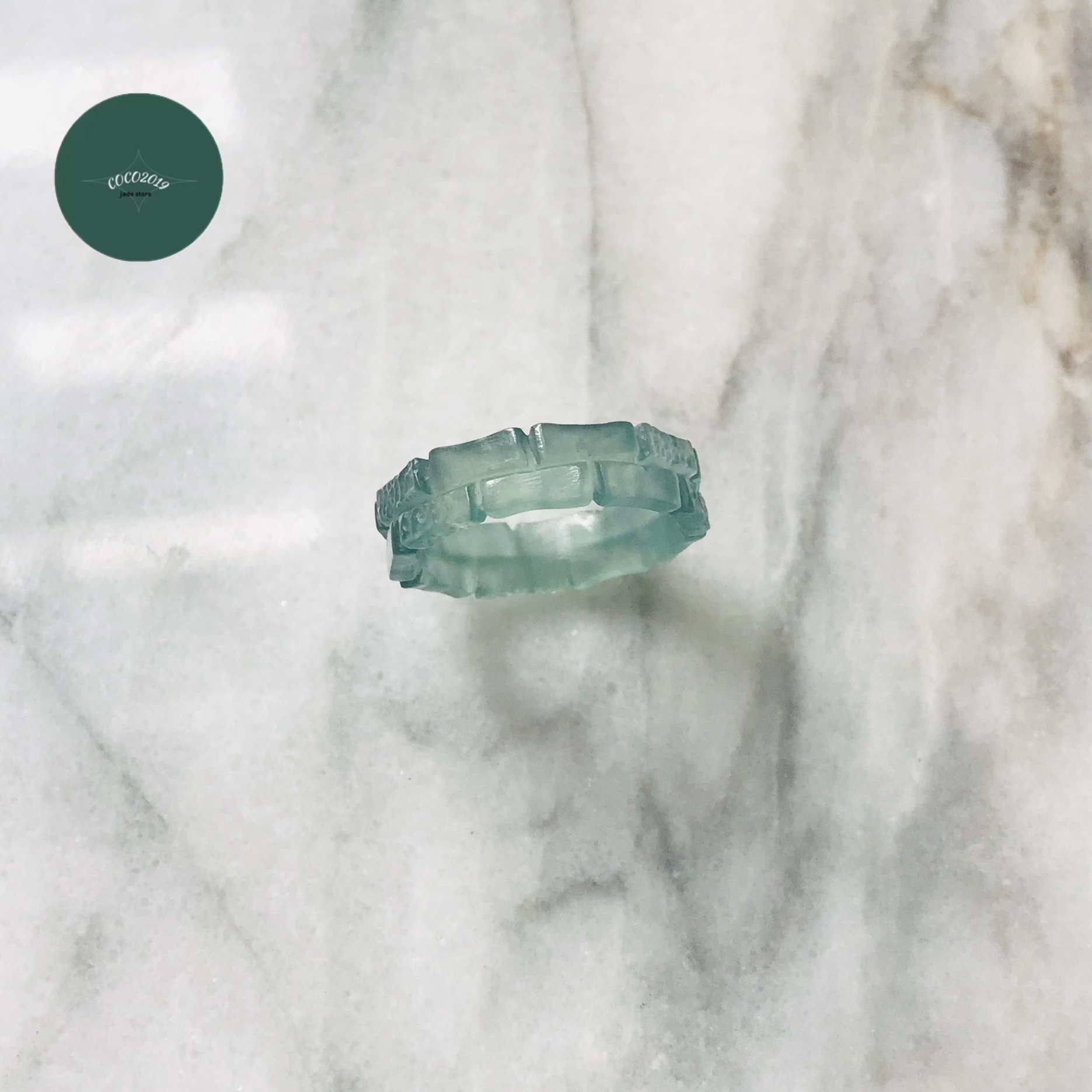 輪っか グアテマラ共和国産 翡翆 翡翆 jade  くりぬき輪っか 13.5号 指環 天然石 翡翆 ひすい 力強さ石ころ hisui 本翡翆 翡翆専門職店 付属品  宝飾品戒圈 成年者可愛らしい 緑 青