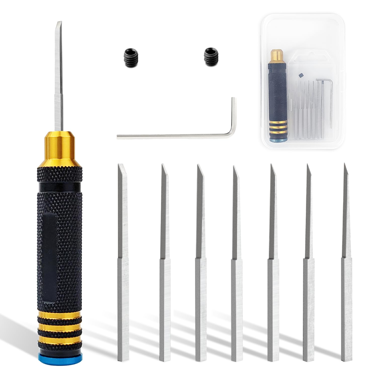 楽天市場】送料無料◇スジボリ堂 量産型 BMCタガネ 5種セット (幅0.075