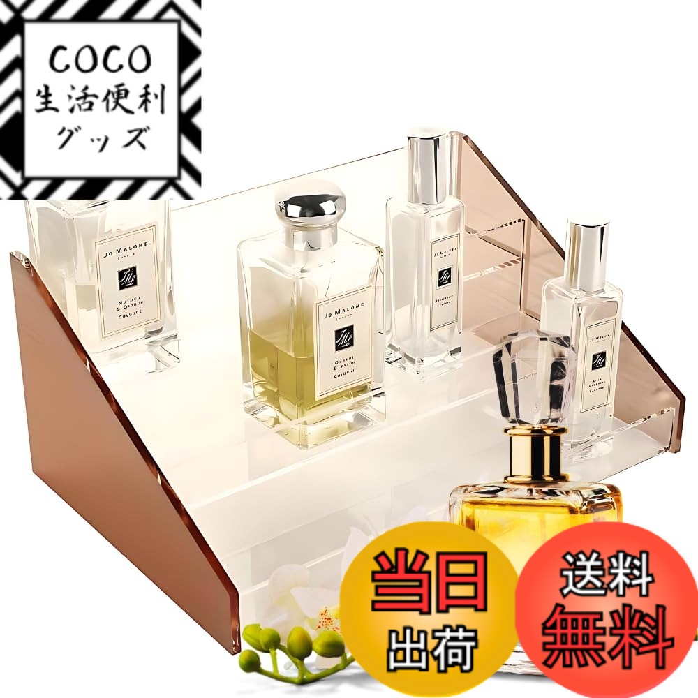 【送料無料】Moosy Life ML31 ピンクゴールドアクリル香水ディスプレイラック、3層 色：ローズゴールド、透明。、サイズ：1 Count (Pack of 1)