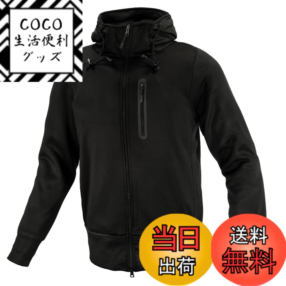 【送料無料】[コミネ] バイク用 プロテクトKVパーカー JK-604 1290 秋冬春向け プロテクター CE規格レベル2 色：ブラック、サイズ：3XL