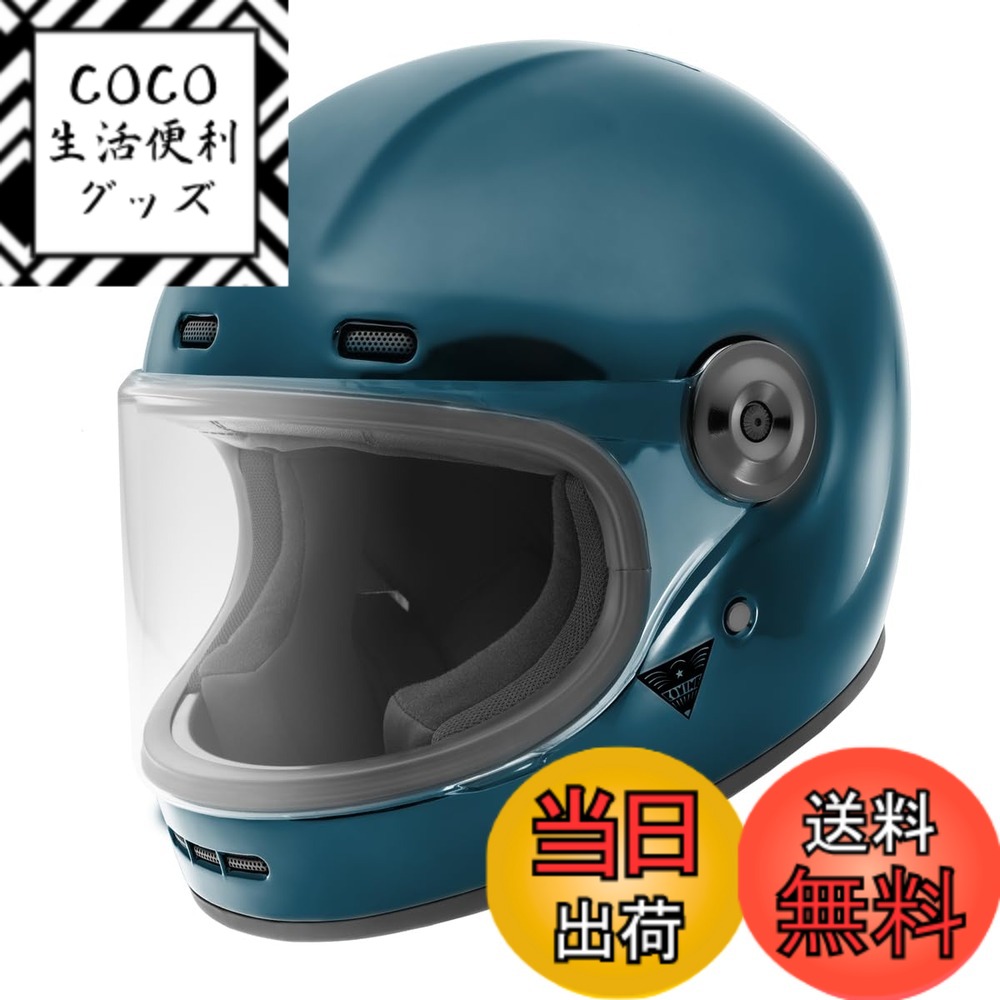 【送料無料】[コミネ] バイク用HK-187 HK-190用 交換用シールド Silver Mirror Free 色：Midnight Blue、サイズ：XL