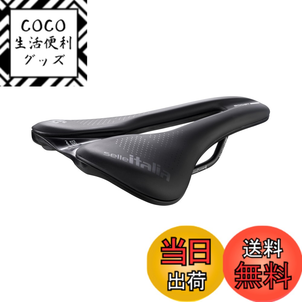 【送料無料】セライタリア(Selle Italia) NOVUS BOOST EVO S.F Mn BK L サドル 色：ブラック、サイズ：15.7長さ x 33.8幅 x 3高さ cm