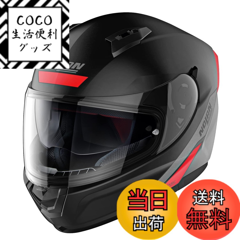 【送料無料】【国内正規品】 NOLAN (ノーラン) バイク用 ヘルメット フルフェイス N60-6 色:ステープル(レッド/41)、サイズ:L