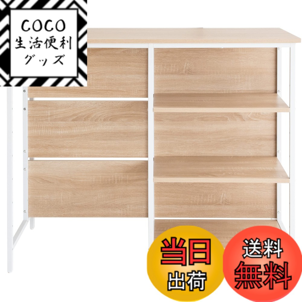 【送料無料】宮武製作所(Miyatake Seisakujyo) カウンターテーブル キッチン ナチュラル 幅120x奥行き60x高さ100cm 収納 Salus（サルース） 可動棚KNT-1260 色：ナチュラル、サイズ：幅120x奥行き60x高さ100cm