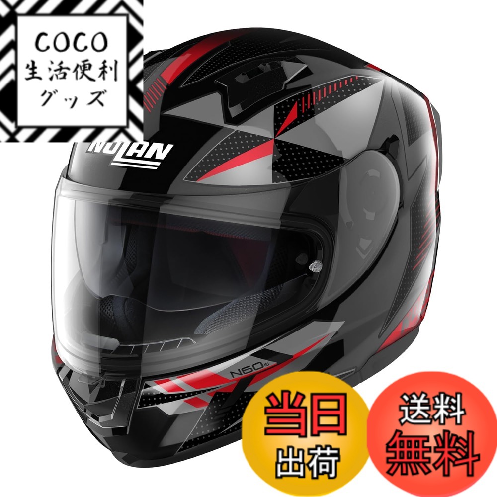 【送料無料】【国内正規品】 NOLAN (ノーラン) バイク用 ヘルメット フルフェイス N60-6 色：WIRING(レッド/74)、サイズ：XL
