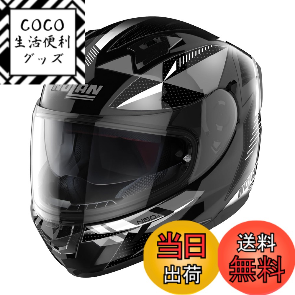 【送料無料】【国内正規品】 NOLAN (ノーラン) バイク用 ヘルメット フルフェイス N60-6 色：WIRING(ホワイト/73)、サイズ：M