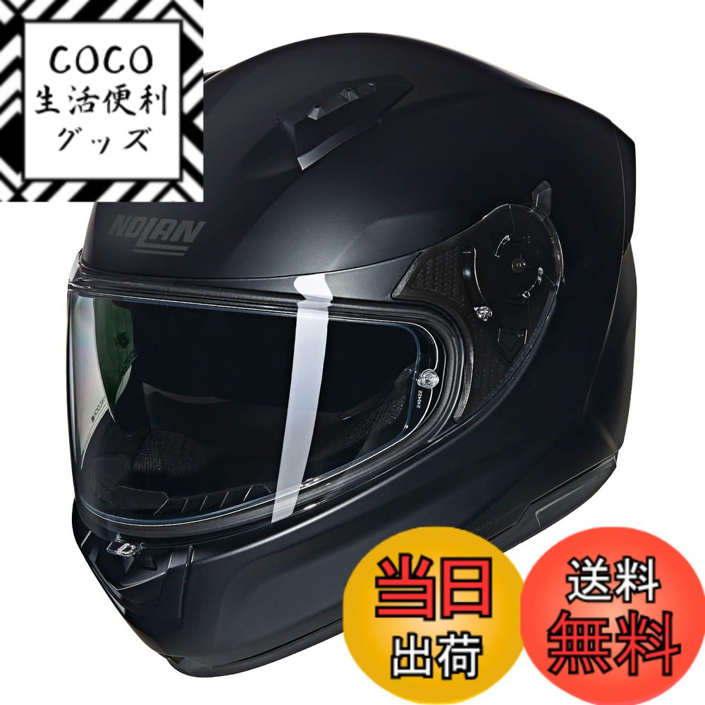【送料無料】【国内正規品】 NOLAN (ノーラン) バイク用 ヘルメット フルフェイス N60-6 色：FLATBLACK/302、サイズ：M