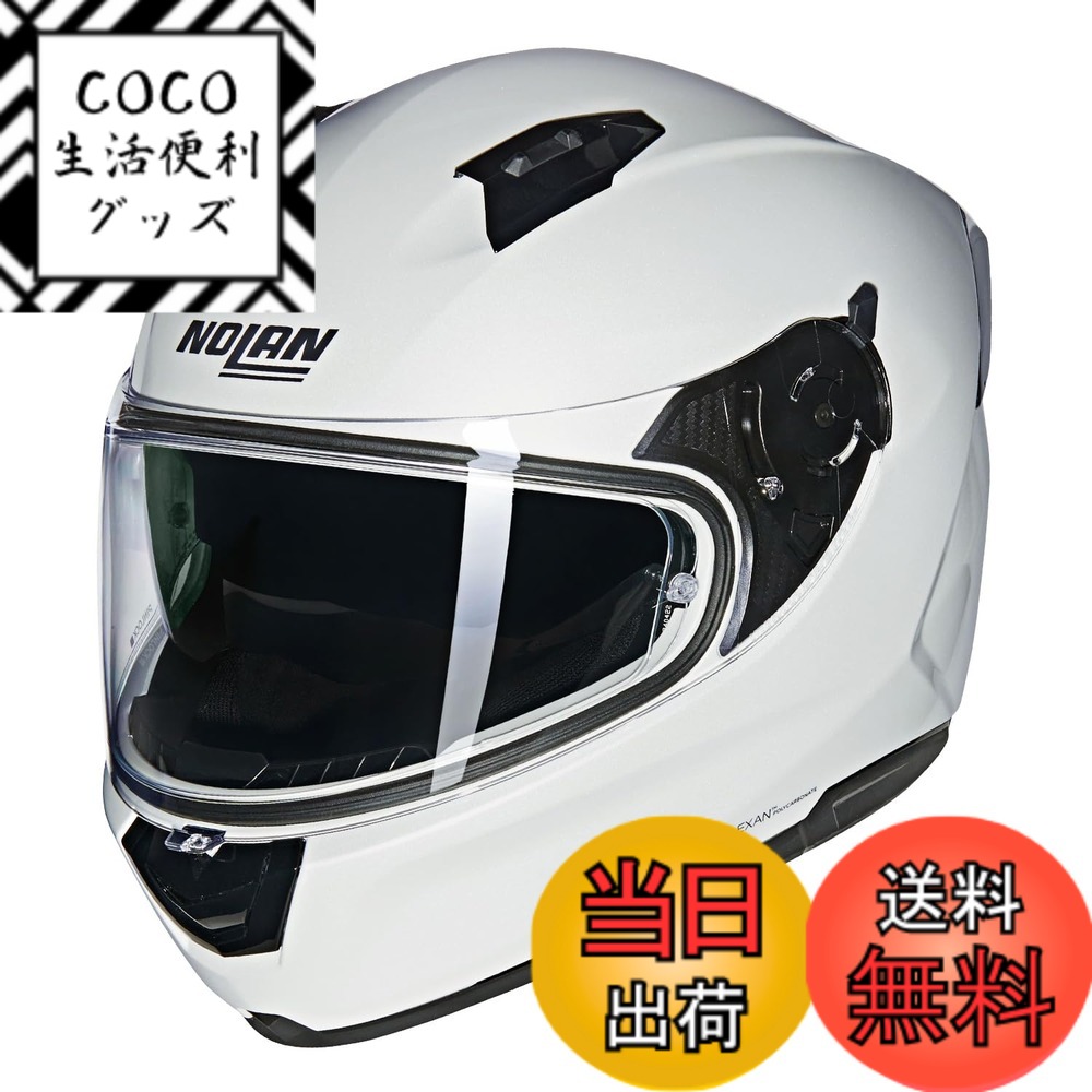 【送料無料】【国内正規品】 NOLAN (ノーラン) バイク用 ヘルメット フルフェイス N60-6 色：PEARLWHITE/320、サイズ：M