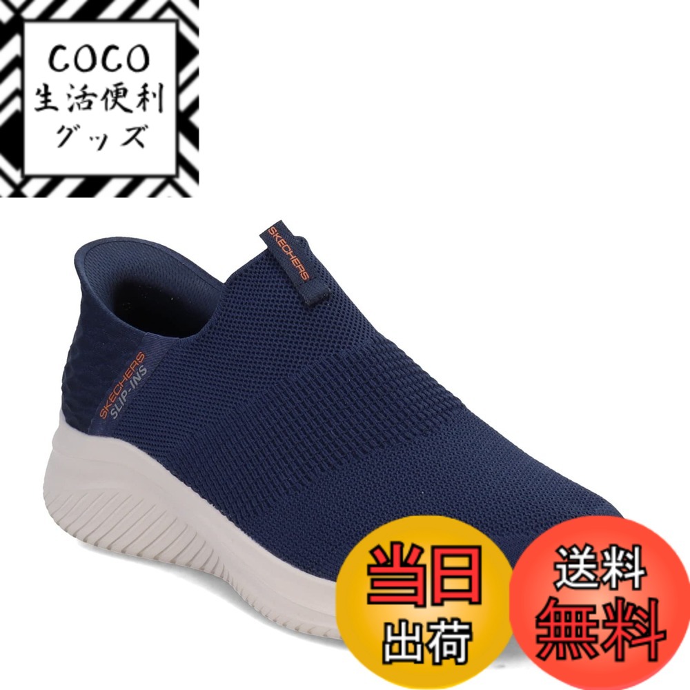 【送料無料】SKECHERS(スケッチャーズ) メンズ ULTRA FLEX 3.0 - SMOOTH STEPスニーカー 色：ネイビー、サイズ：10.5 Wide