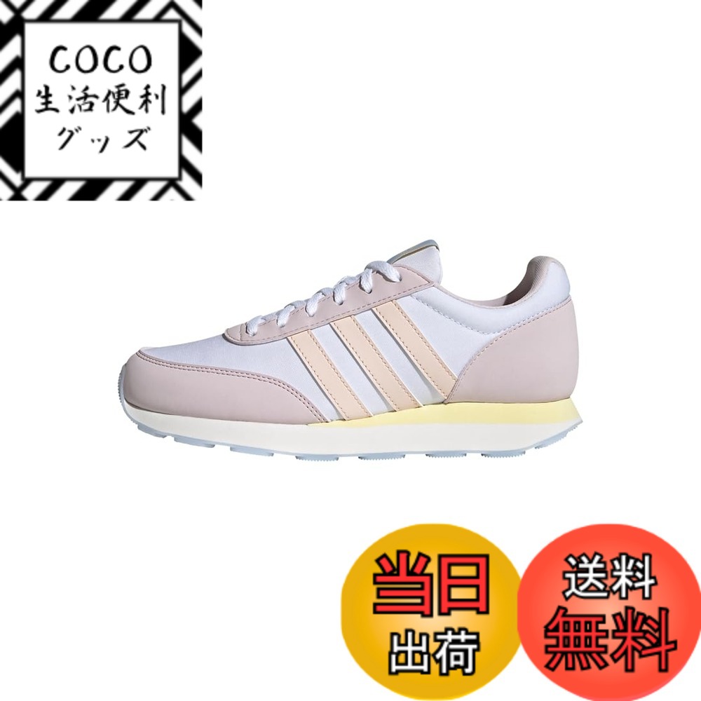 【送料無料】adidas(アディダス) レディース ラン 60s 3.0 ライフスタイル ランニング LSH98ランニングシューズ 色：フットウェアホワイト/ワンダークォーツ/ブルードーン (ID1853)、サイズ：24.0 cm