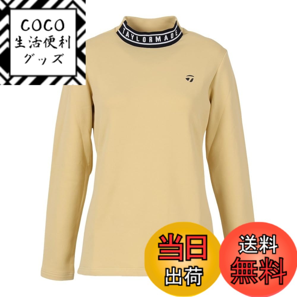 【送料無料】テーラーメイド(TAYLOR MADE) T-HEAT ブラッシュド L/S モック 色：クリーム、サイズ：L