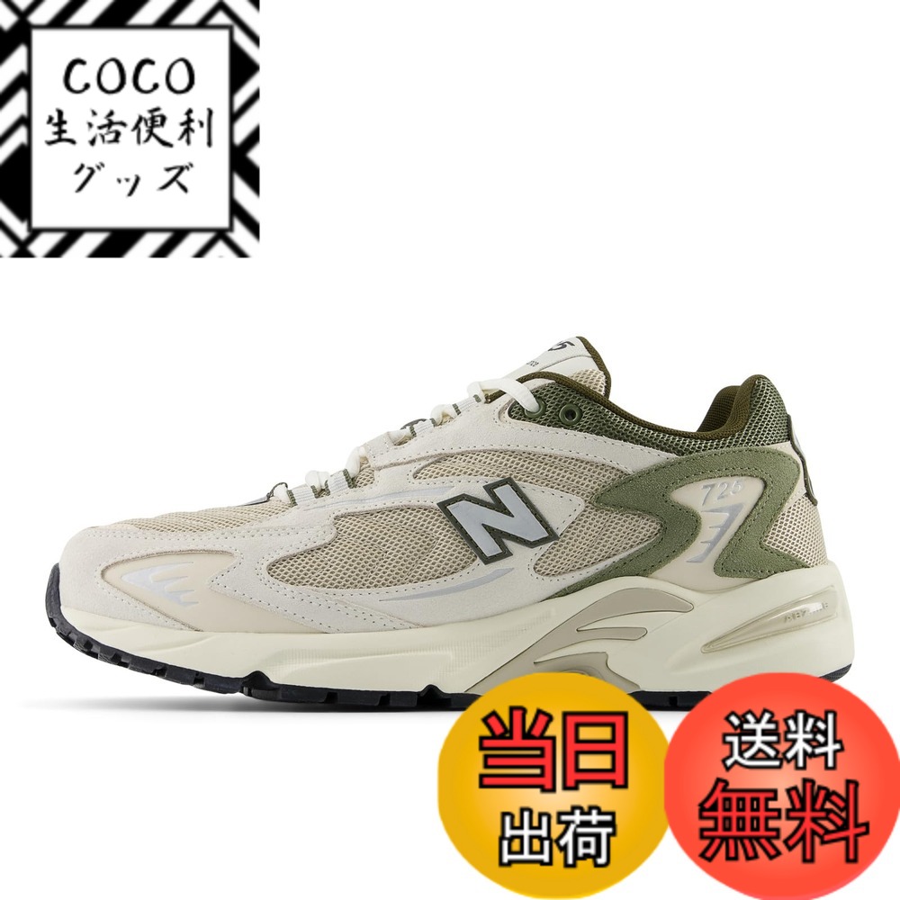 【送料無料】[ニューバランス] スニーカー ML725 現行モデル メンズ レディース 色：CJ(WHITE/KHAKI)、サイズ：22.0 cm D