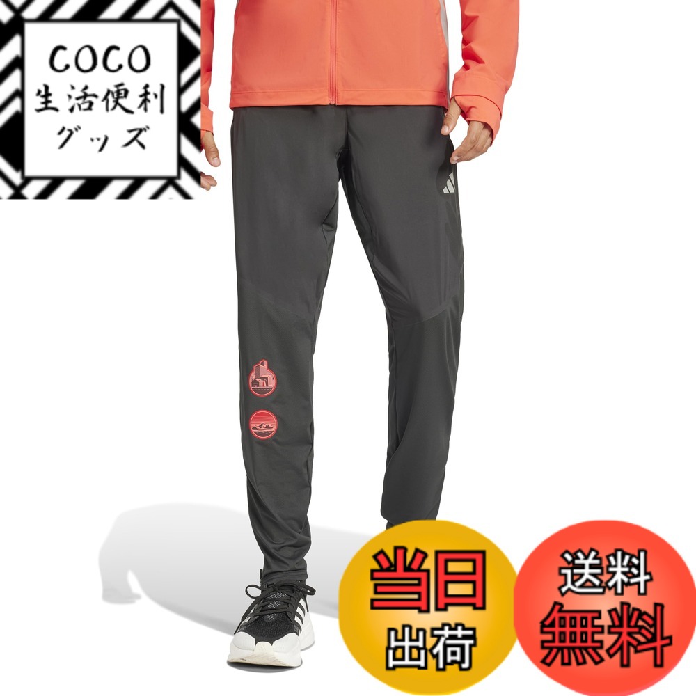 【送料無料】adidas(アディダス) ランニング ロングパンツアディゼロ HE パンツ KUK29メンズ 色：ブラック (JF3517)、サイズ：4L