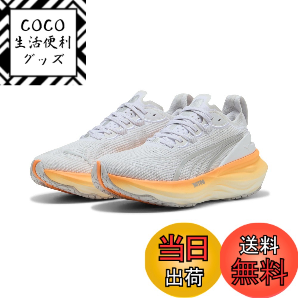 【送料無料】PUMA(プーマ) レディース フォーエバーラン ニトロ 2 ウィメンズ 310471ランニングシューズ 色：25年秋冬カラー プーマ ホワイト・ヒートファイア(18)、サイズ：25.0 cm