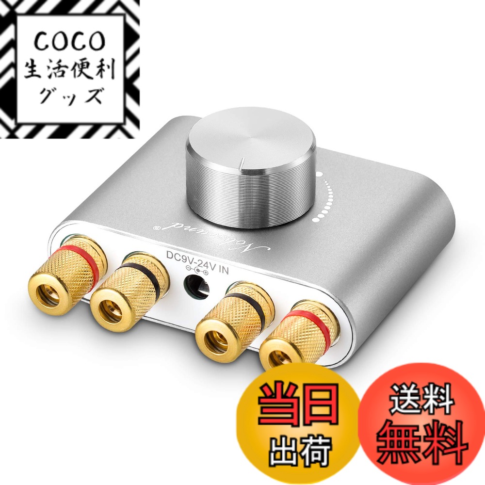 【送料無料】Nobsound NS-01G Pro パワーアンプ bluetooth 5.0 100W アンプ スピーカー HiFi オーディオ 電源付き (シルバー) 4,912円