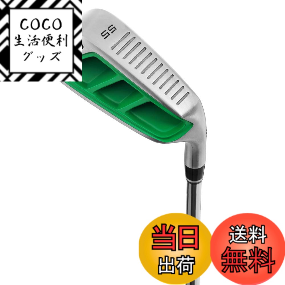 【送料無料】MAZEL ゴルフクラブ チッパー ゴルフ ピッチングウェッジ スチールシャフト、右利き&左利き、35°,36°,45°,55°,60°メンズ&レディース (スチール（グリーン）, r, 55, 度, 右)