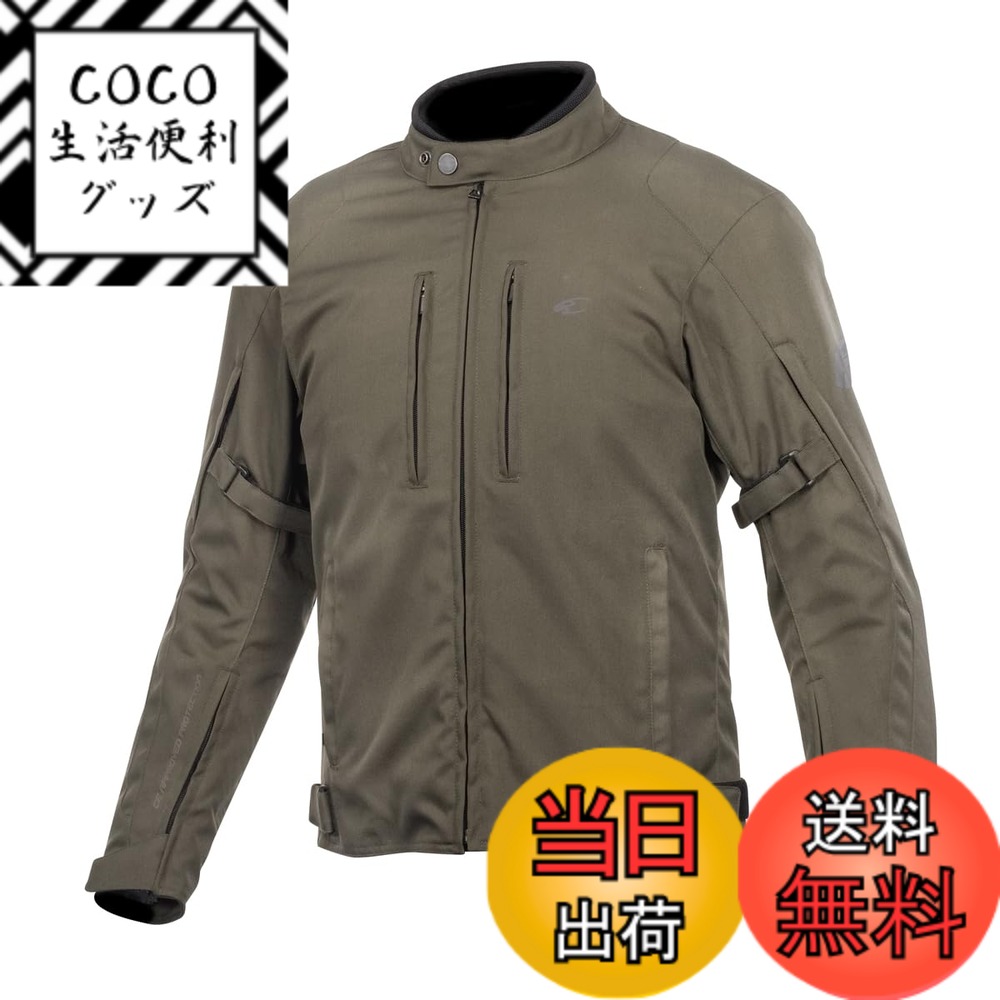 【送料無料】[KOMINE] バイク用 ジャケット プロテクトウィンタージャケット JK-603 1289 秋冬春向け 防水 防寒 CE規格 プロテクター 07-603 メンズ オリーブ S