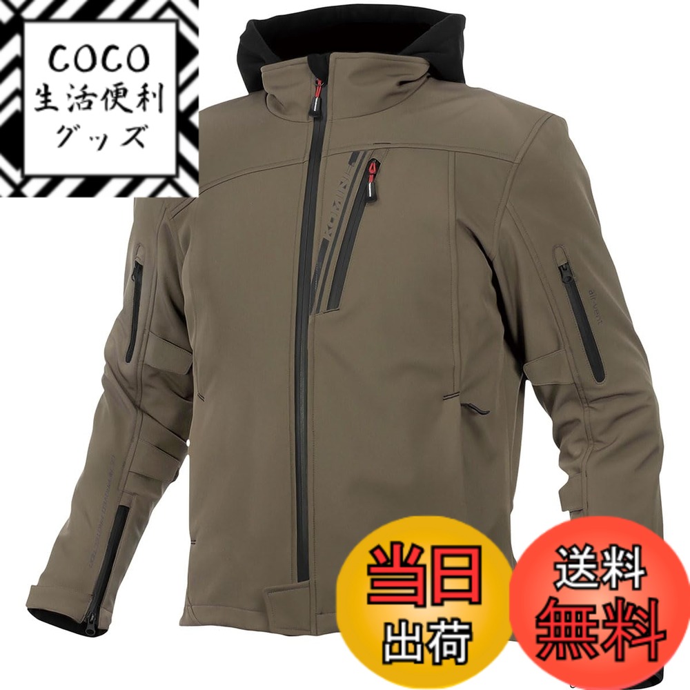 【送料無料】[KOMINE] バイク用 ジャケット プロテクトソフトシェルウインターパーカ JK-590 1133 秋冬春向け CE規格レベル2 CE規格 ストレッチ素材 防風 プロテクター 07-590 レディース Deep Olive WL