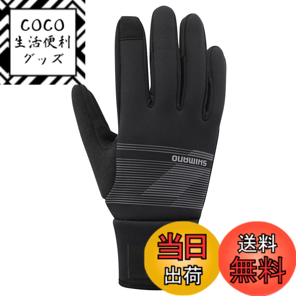 【送料無料】2021年モデル SHIMANO サイクリンググローブ ウインドブレークサーマルグローブ METALLIC GRAY M:手の周りサイズ目安:20.3cm~22.9cm